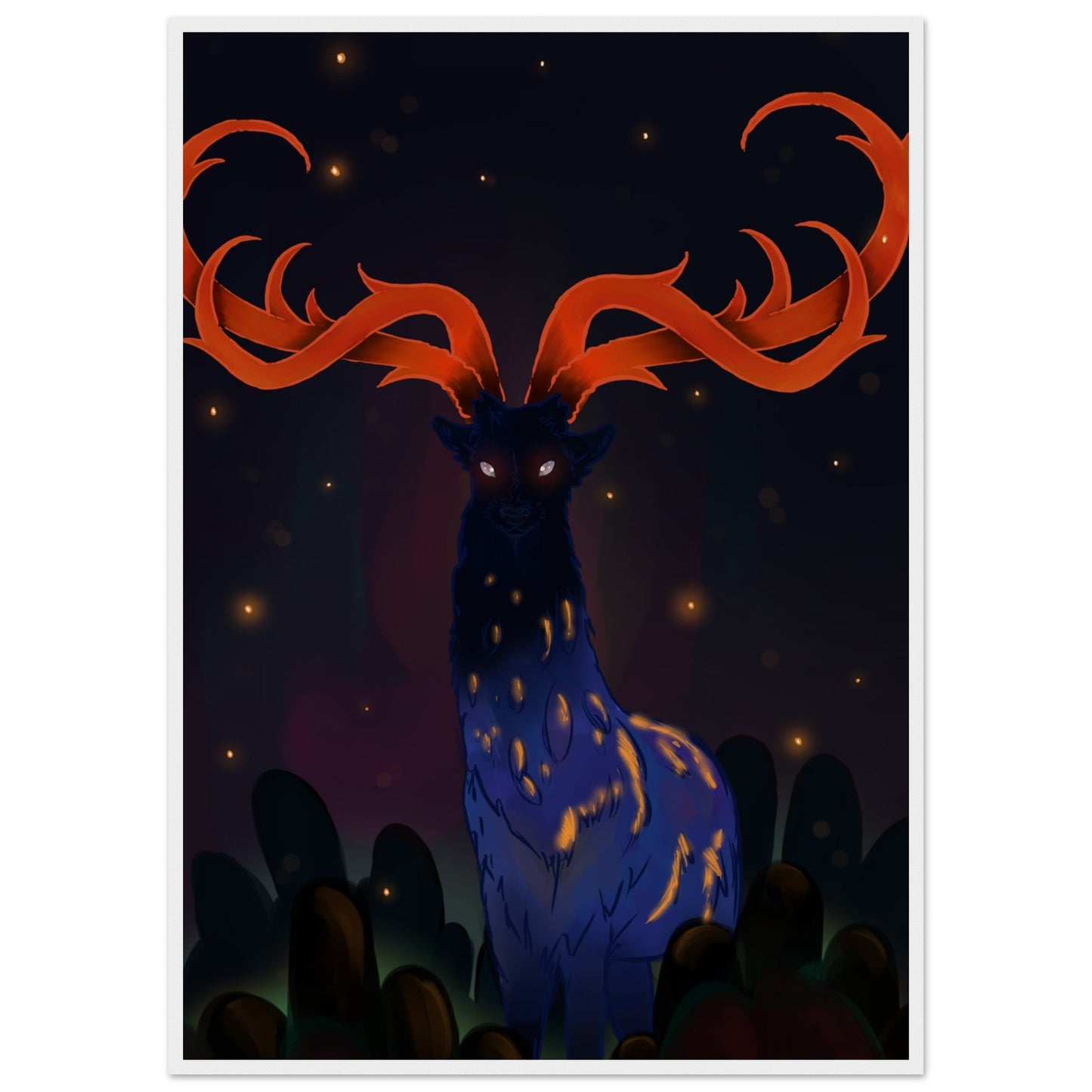 Animals 'Creature of the Forrest' - Premium Matte Paper Wooden Framed Poster