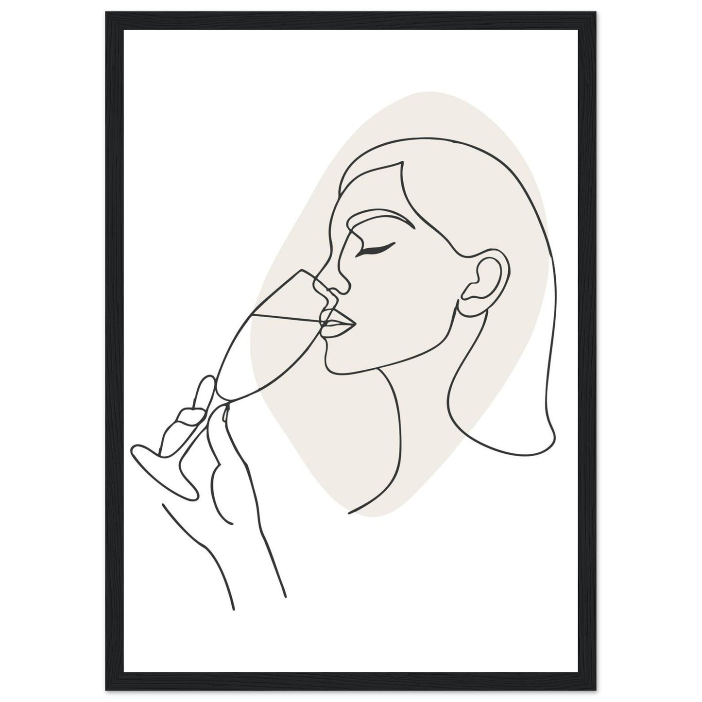 Prosecco - Premium Matte Paper Wooden Framed Poster