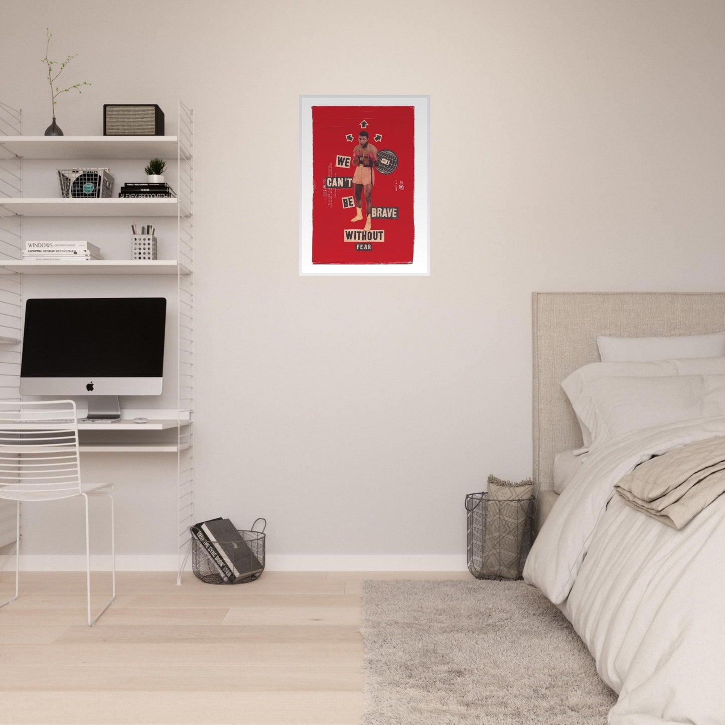 Ed Dickinson 'Brave Without Fear' - Premium Matte Paper Wooden Framed Poster