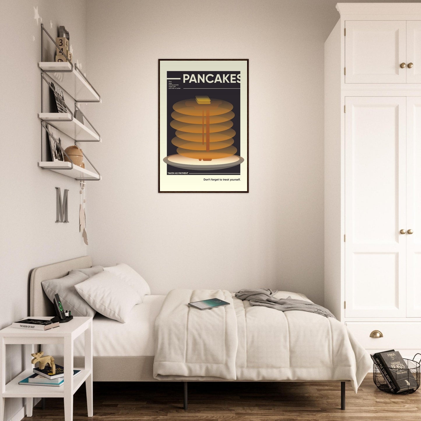 Pancakes - Premium Matte Paper Wooden Framed Poster