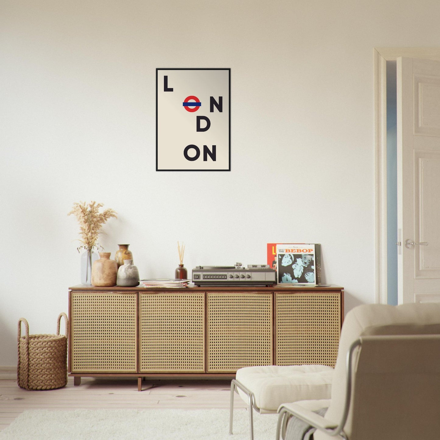 Cities/ Places 'London' - Premium Matte Paper Wooden Framed Poster
