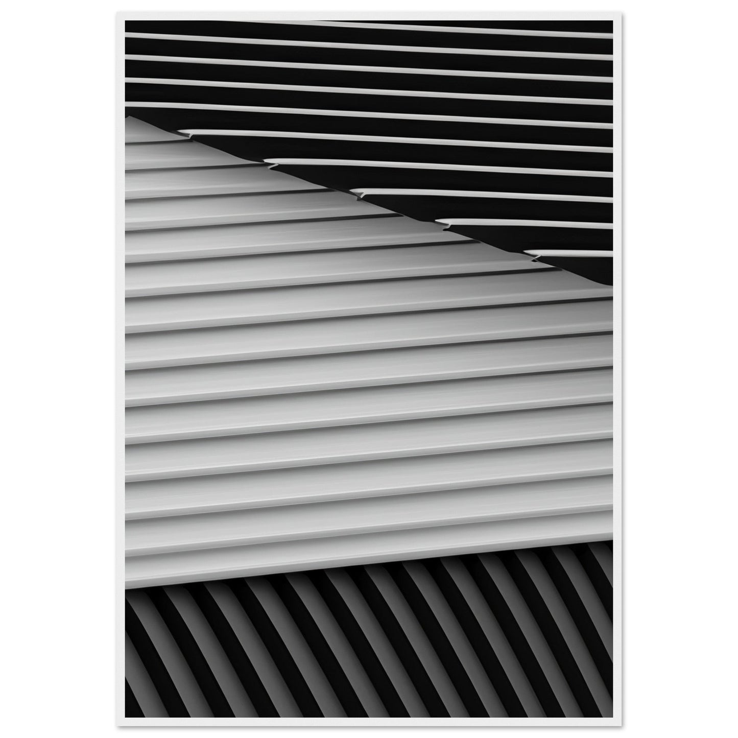 Smart 'Black & White'  - Premium Matte Paper Wooden Framed Poster