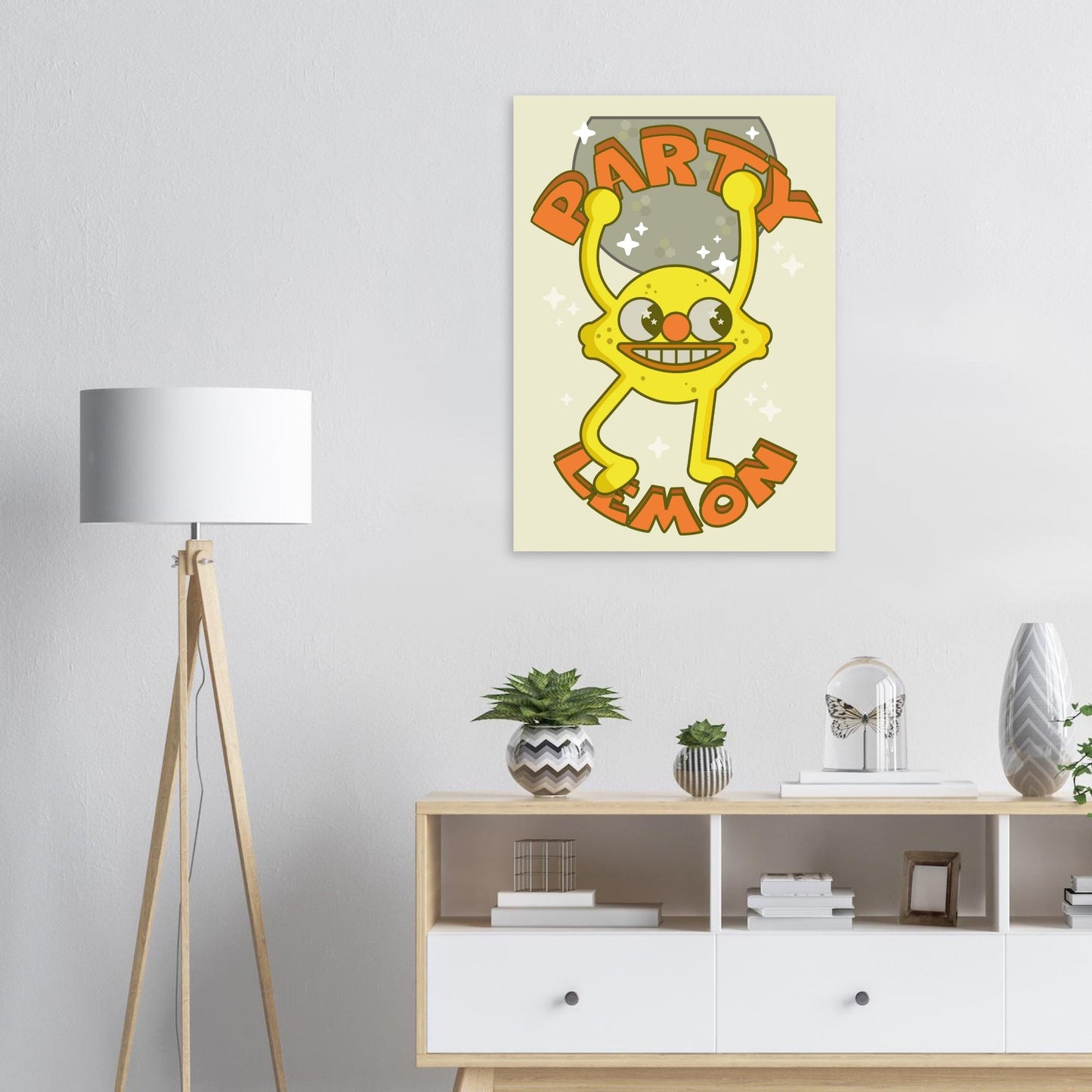 Fruity 'Party Lemon' - Premium Matte Paper Poster