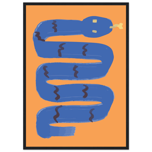 Animals 'I'm a Snake' - Premium Matte Paper Wooden Framed Poster
