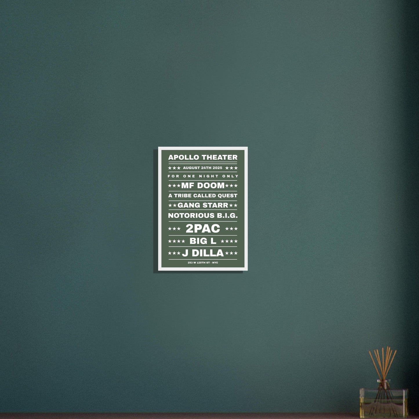 Sign 'Dream Hip Hop Gig' - Premium Matte Paper Wooden Framed Poster