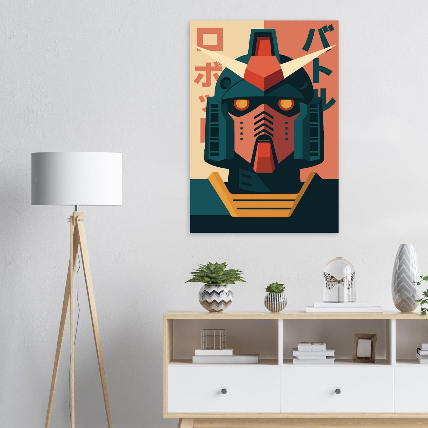 Robot Battle - Premium Matte Paper Poster