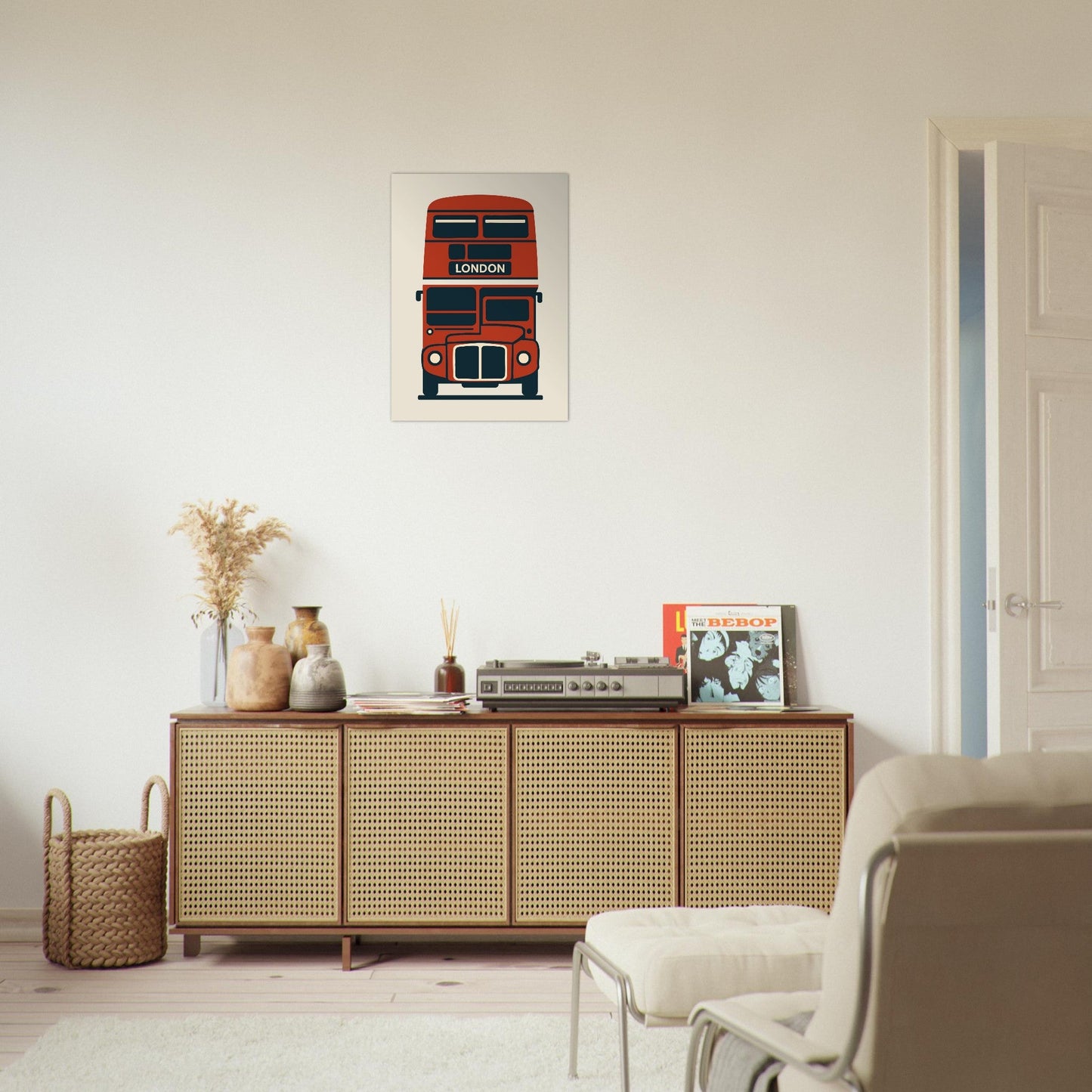 Cities/ Places 'Bus' - Premium Matte Paper Poster