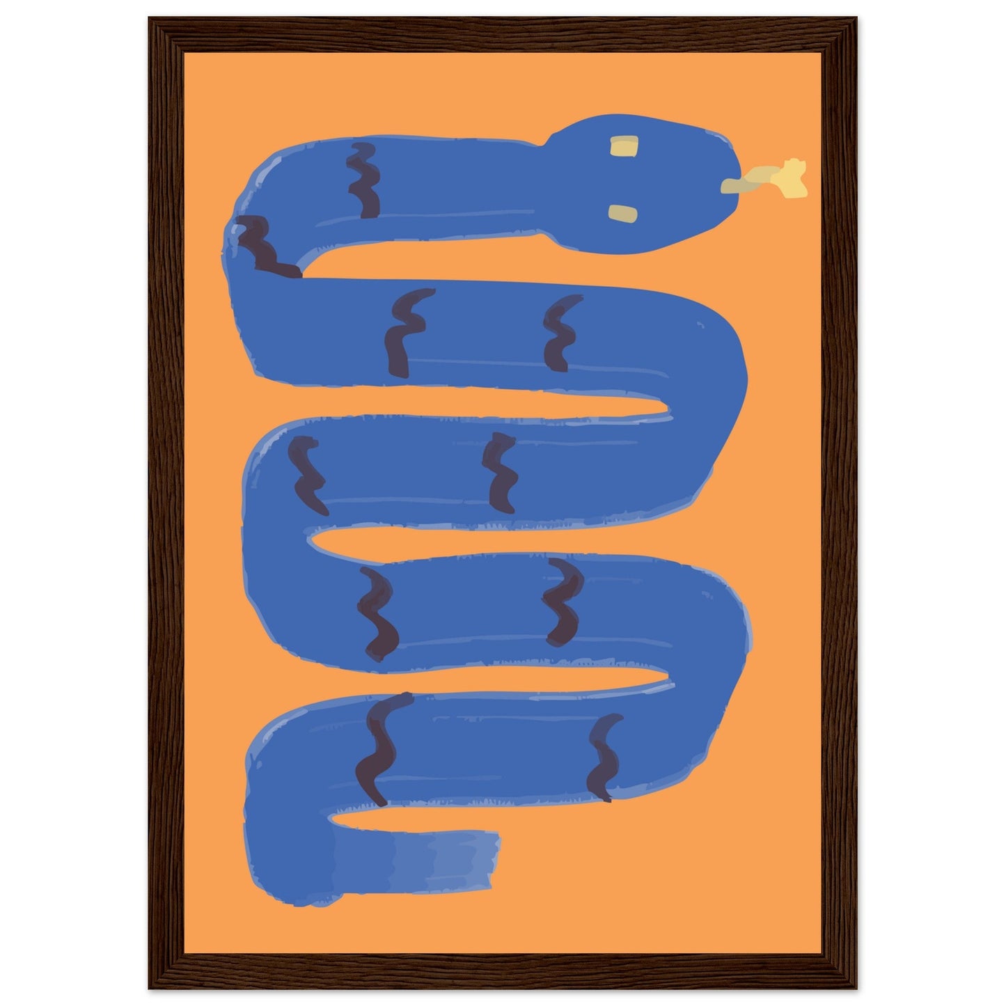 Animals 'I'm a Snake' - Premium Matte Paper Wooden Framed Poster