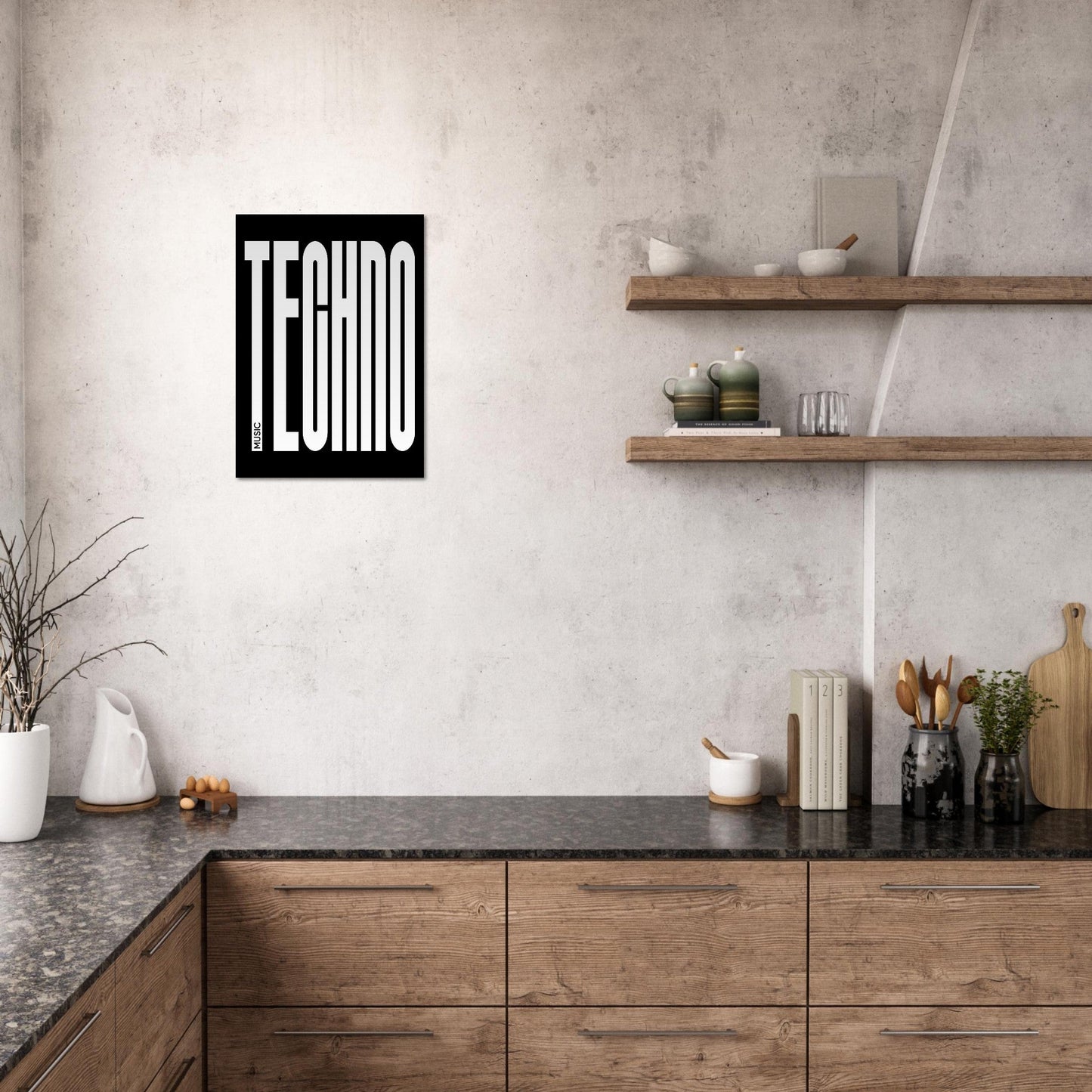 Music TECHNO - Premium Matte Paper Poster