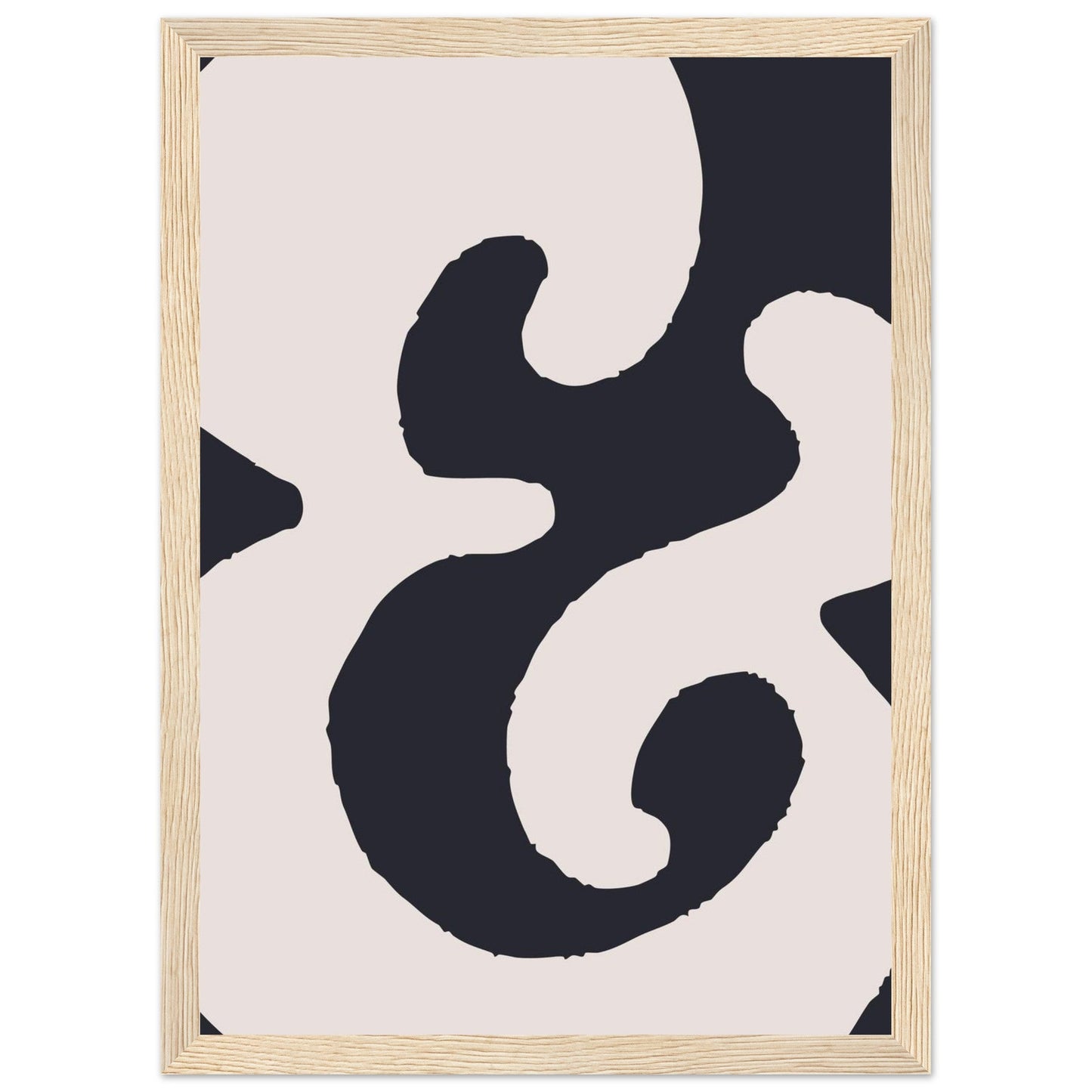 Sign '&' - Premium Matte Paper Wooden Framed Poster
