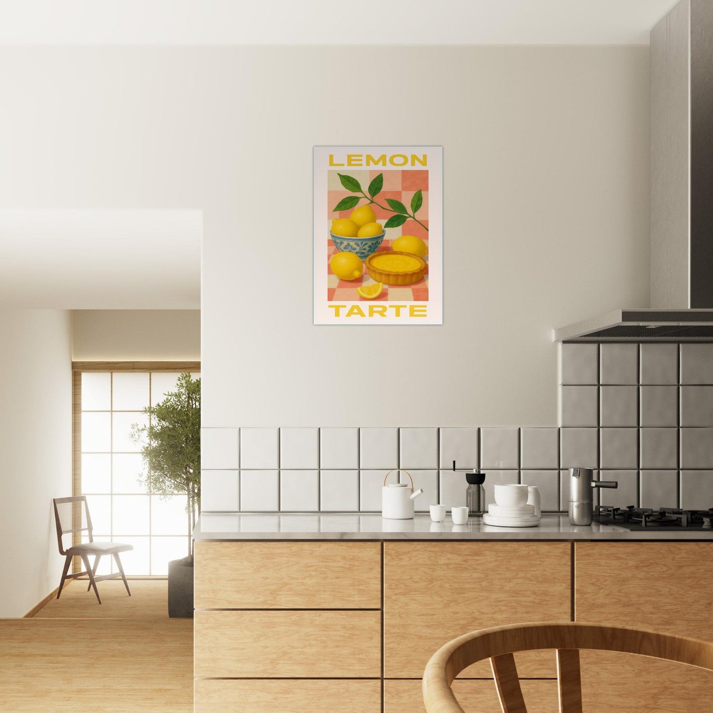 Fruity 'Lemon Tarte'  - Premium Matte Paper Wooden Framed Poster