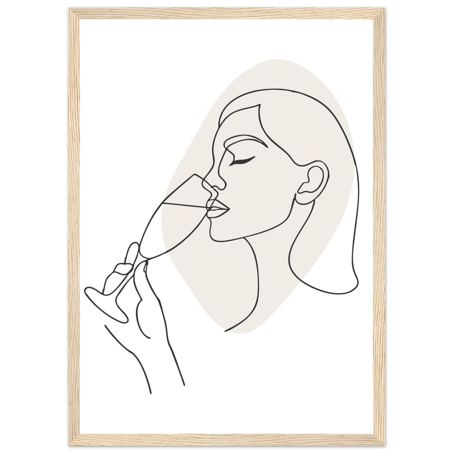 Prosecco - Premium Matte Paper Wooden Framed Poster