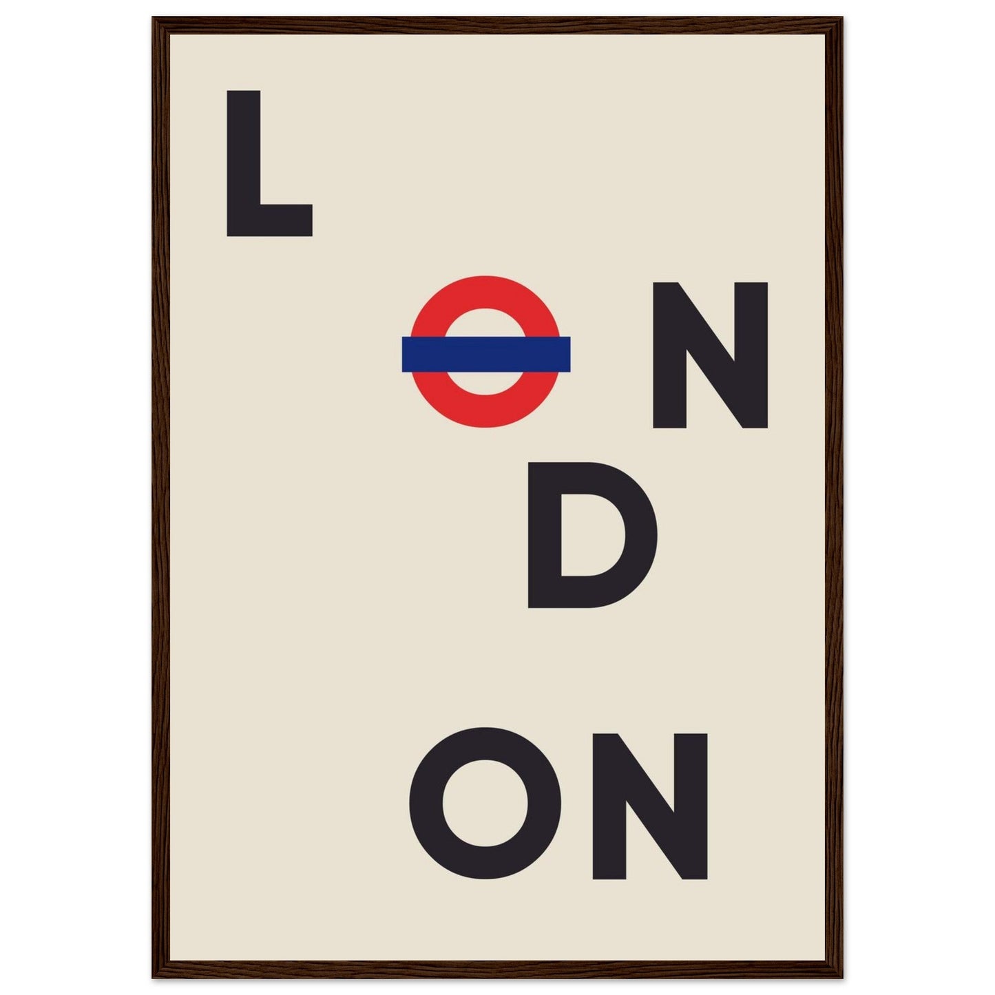 Cities/ Places 'London' - Premium Matte Paper Wooden Framed Poster