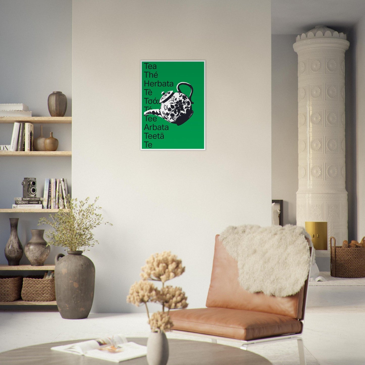 Ed Dickinson 'Tea' - Premium Matte Paper Wooden Framed Poster