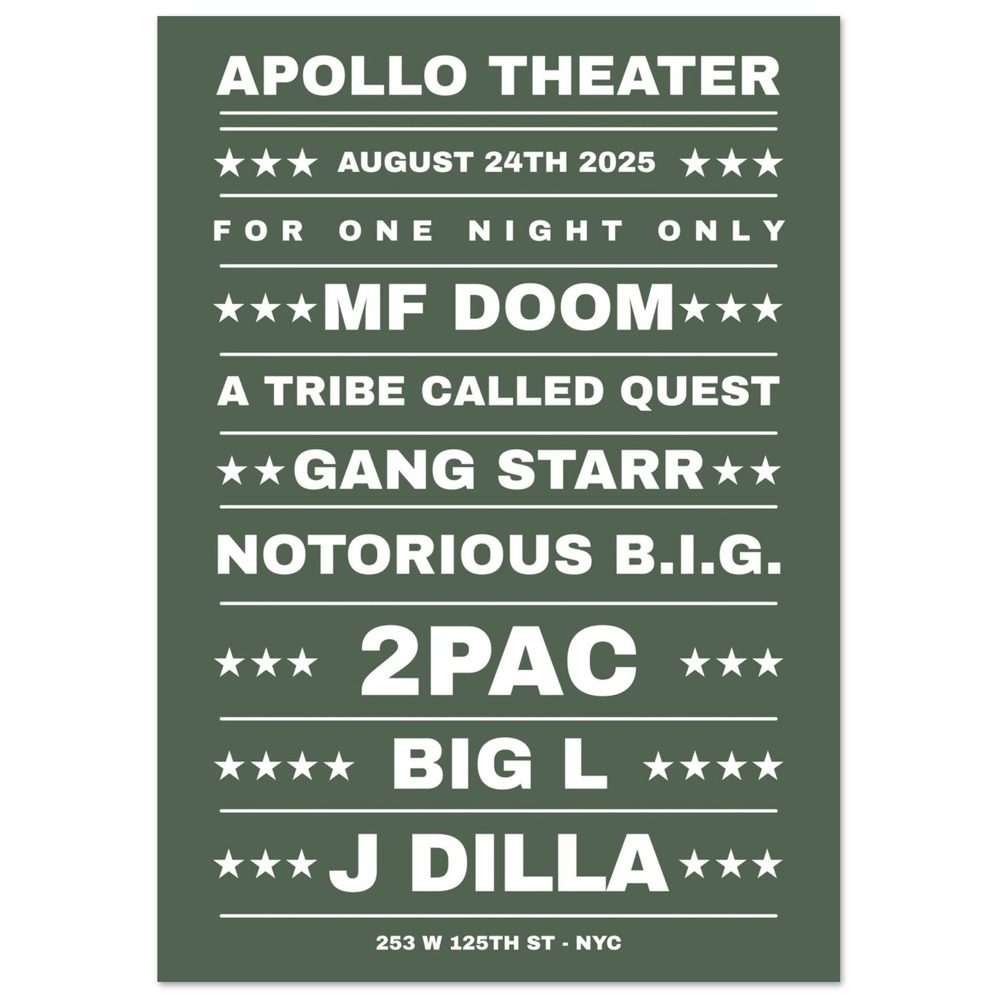 Sign 'Dream Hip Hop Gig' - Premium Matte Paper Poster