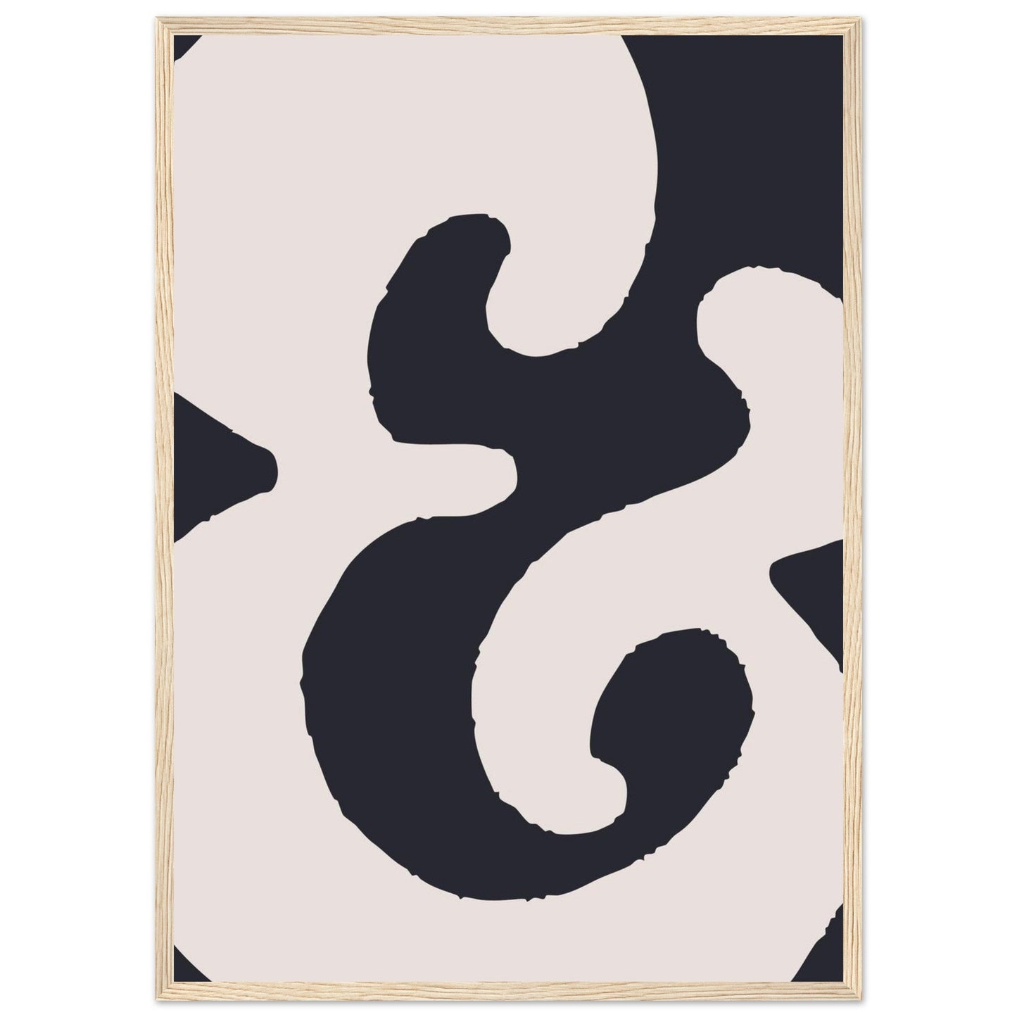 Sign '&' - Premium Matte Paper Wooden Framed Poster