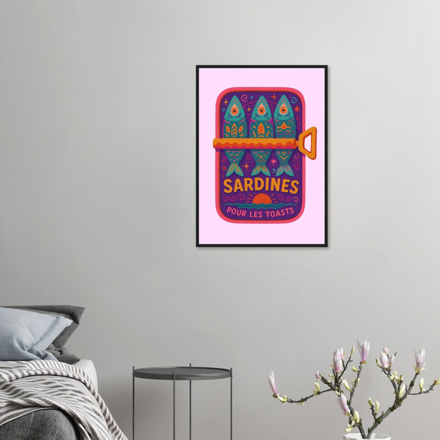 Food 'Sardines'  - Premium Matte Paper Wooden Framed Poster