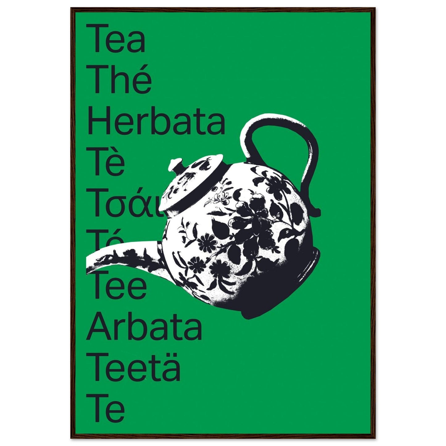 Ed Dickinson 'Tea' - Premium Matte Paper Wooden Framed Poster