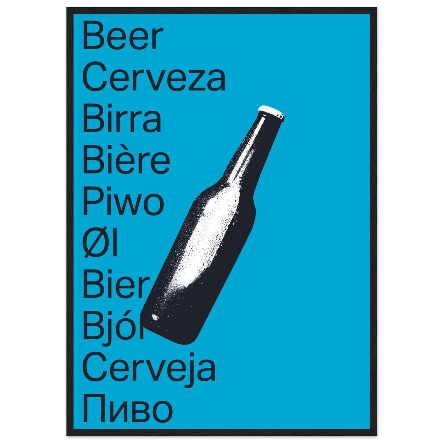 Ed Dickinson 'Beer' - Premium Matte Paper Wooden Framed Poster