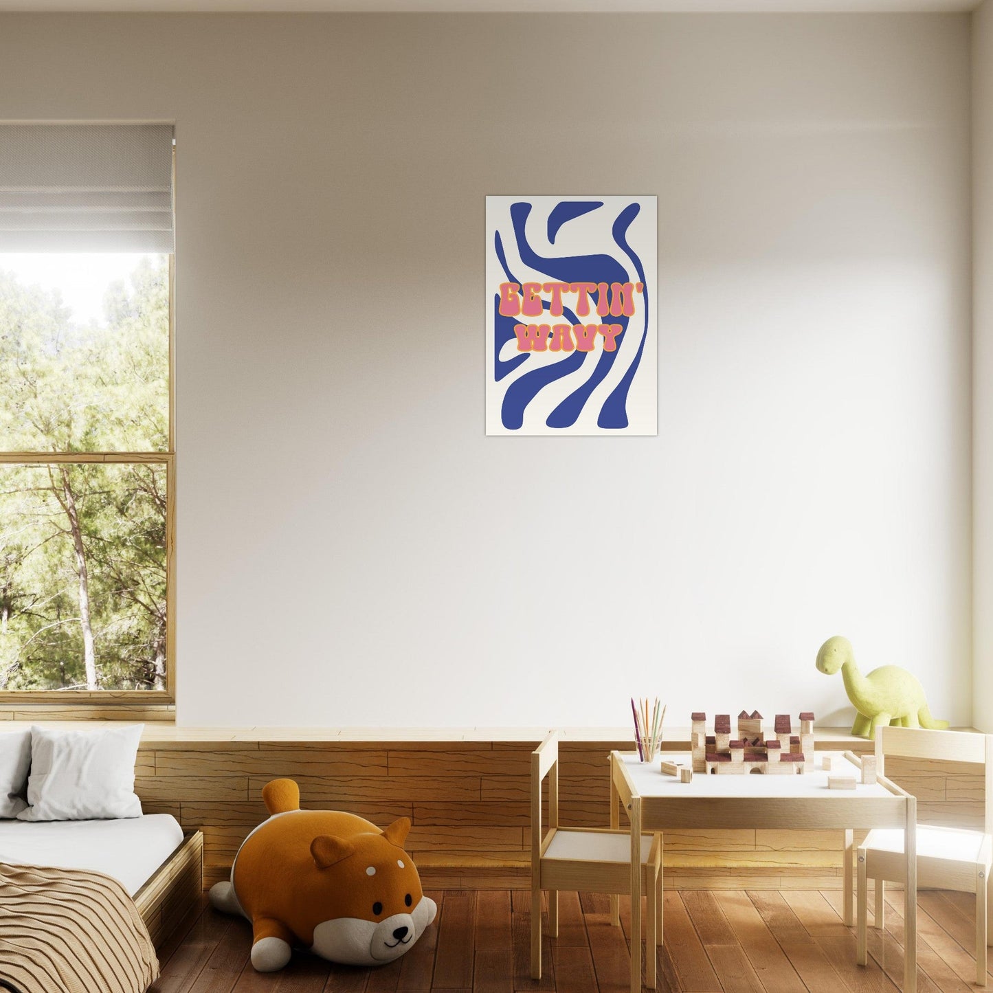 Groovy 'Gettin' Wavy' - Premium Matte Paper Poster