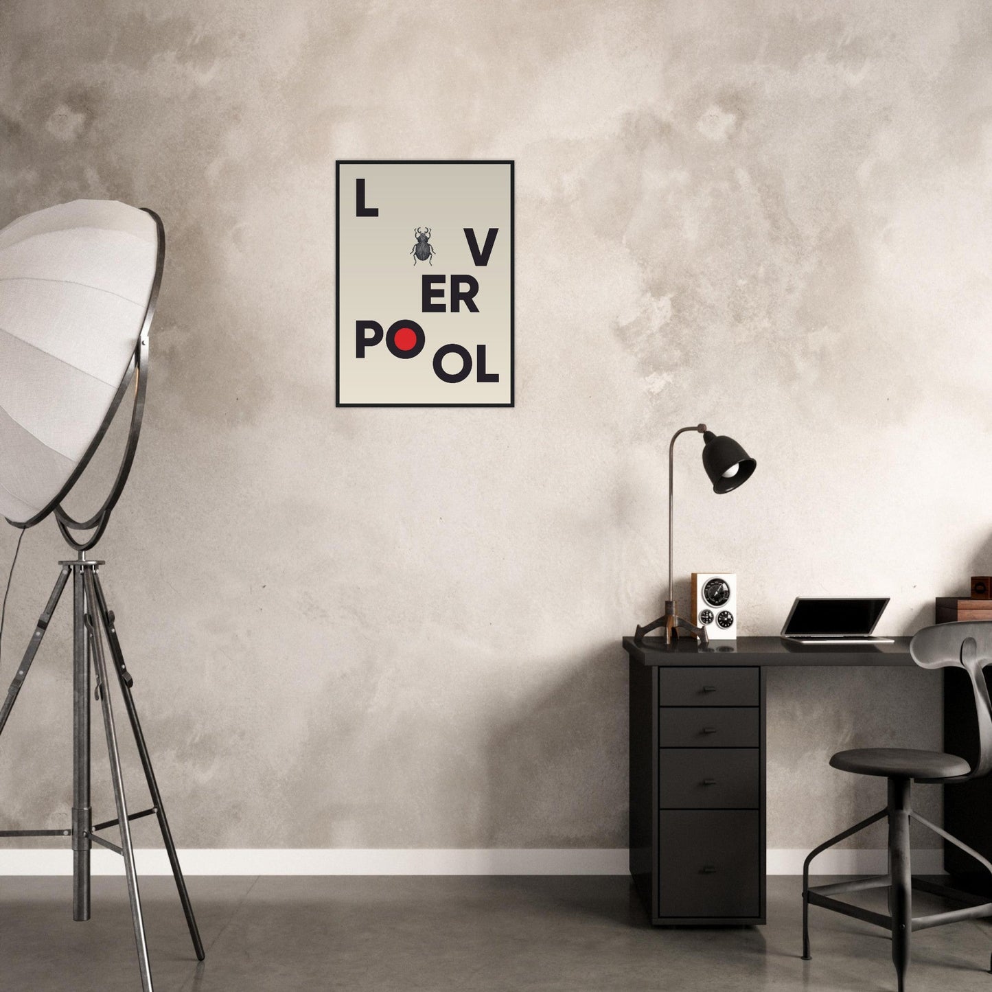 Cities/ Places 'Liverpool' - Premium Matte Paper Wooden Framed Poster