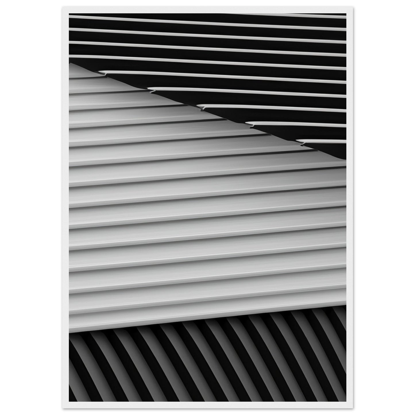 Smart 'Black & White'  - Premium Matte Paper Wooden Framed Poster