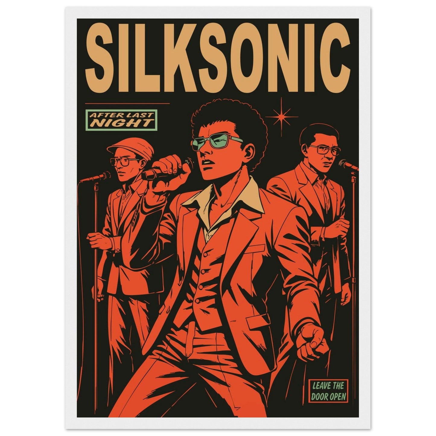Silksonic Funk - Premium Matte Paper Wooden Framed Poster
