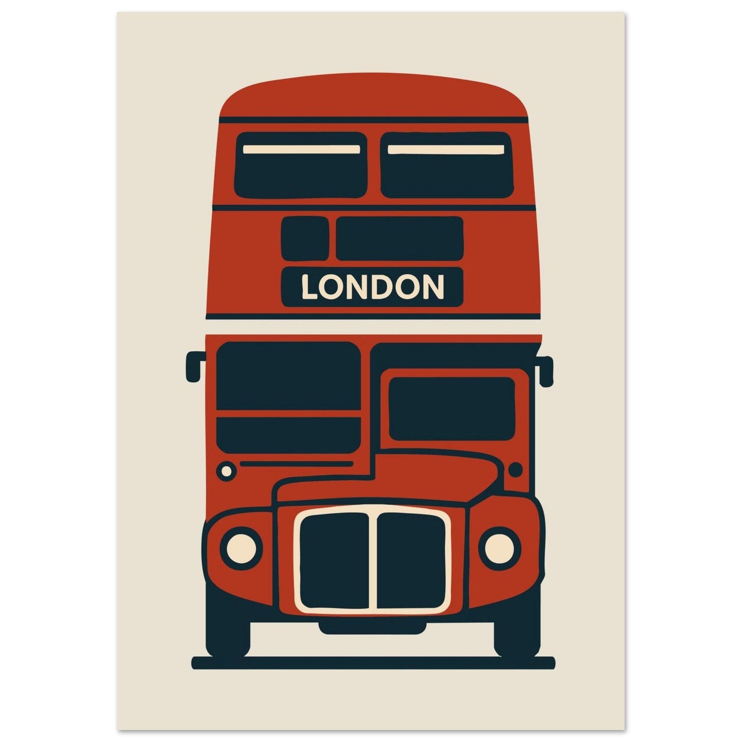 Cities/ Places 'Bus' - Premium Matte Paper Poster