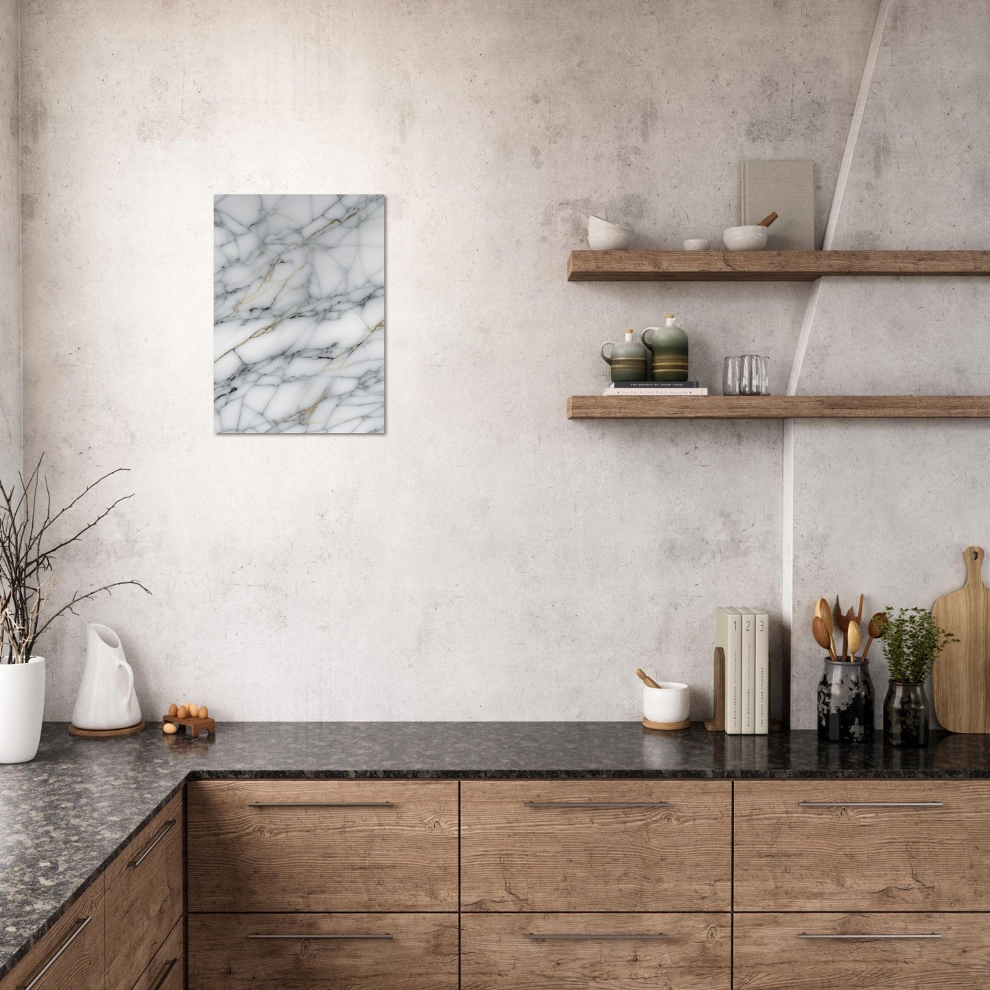 Marble 'Grey' - Premium Matte Paper Poster
