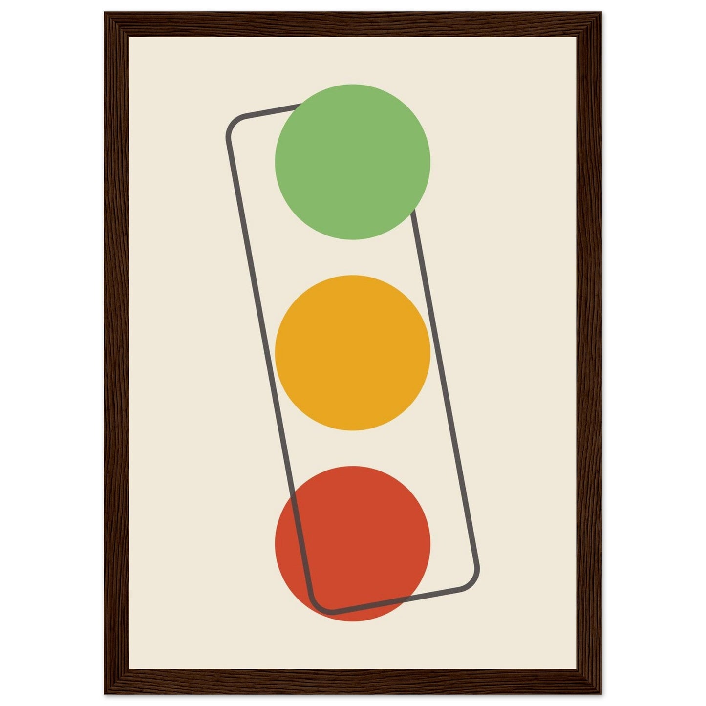 Sign 'The Lights' - Premium Matte Paper Wooden Framed Poster