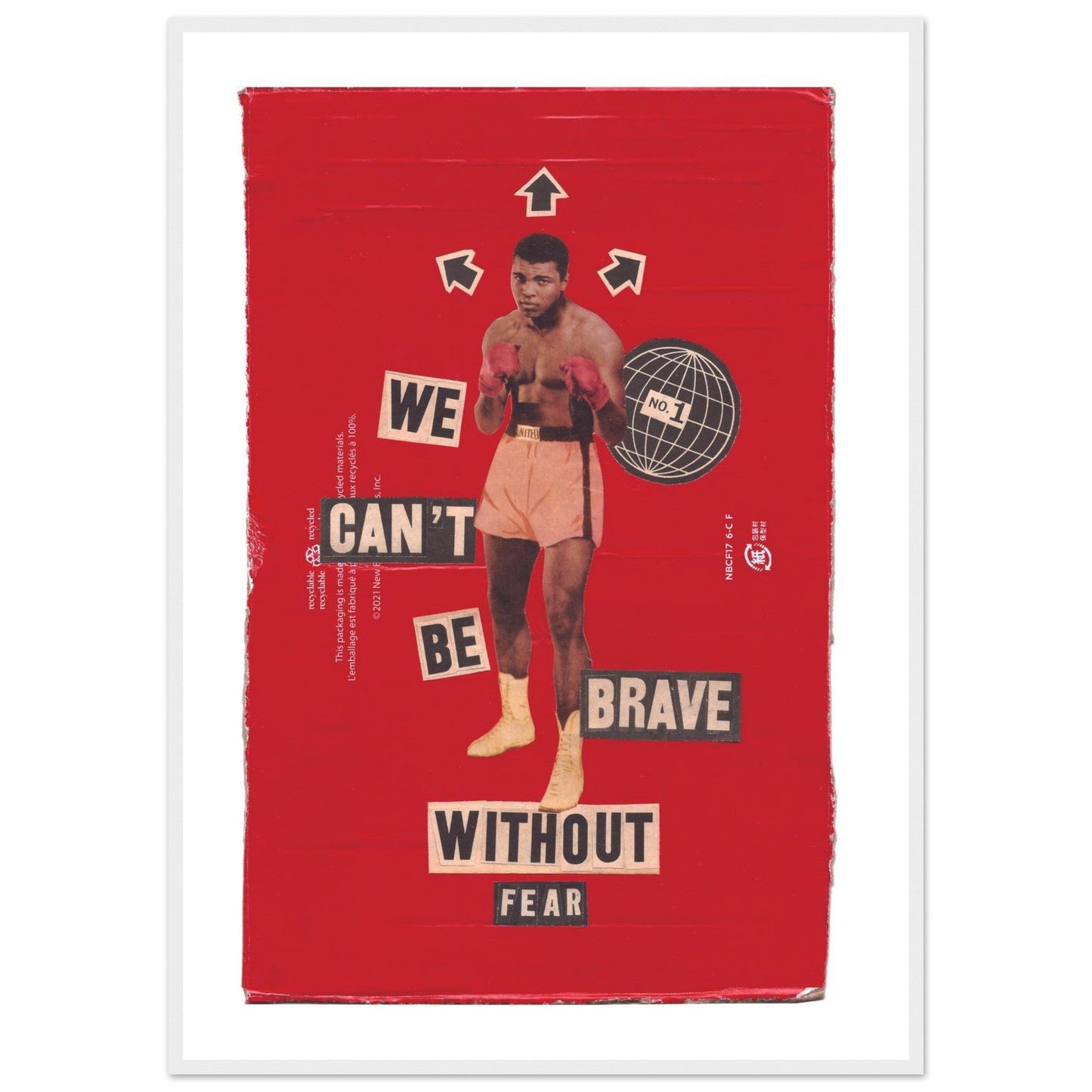 Ed Dickinson 'Brave Without Fear' - Premium Matte Paper Wooden Framed Poster