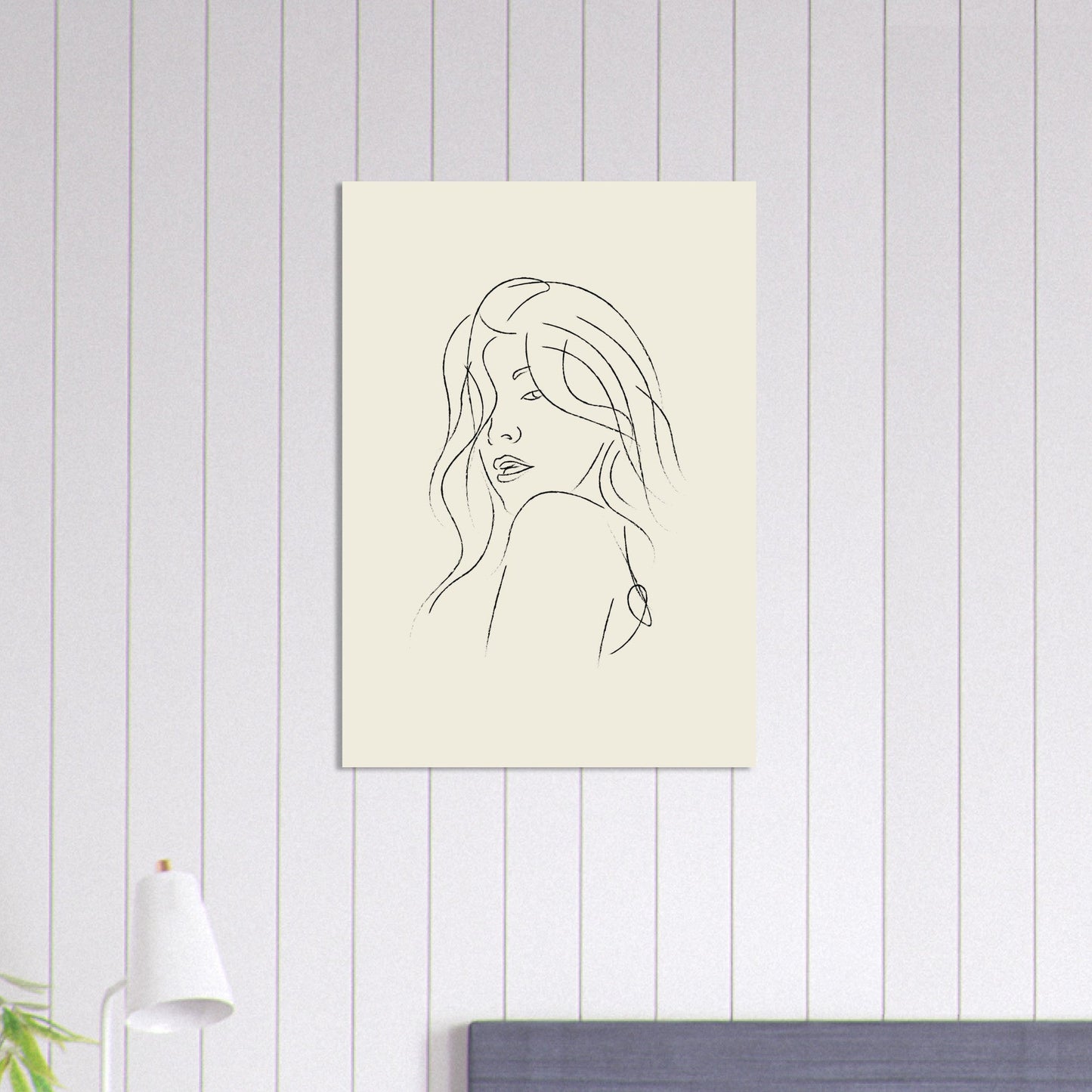 Line Art 'The Pose' - Premium Matte Paper Poster