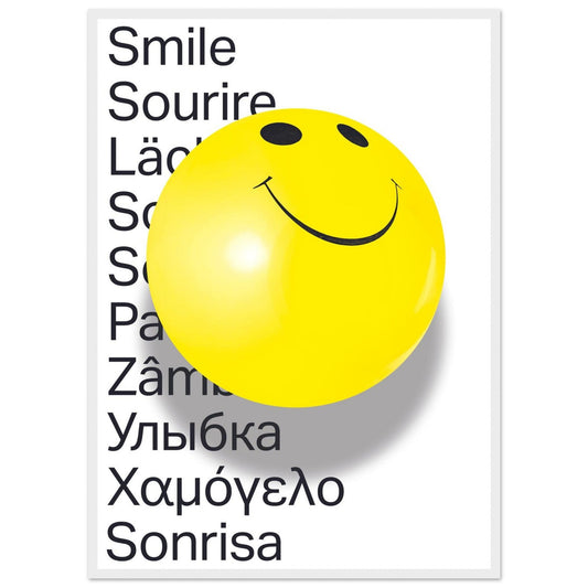 Ed Dickinson 'Smile' - Premium Matte Paper Wooden Framed Poster