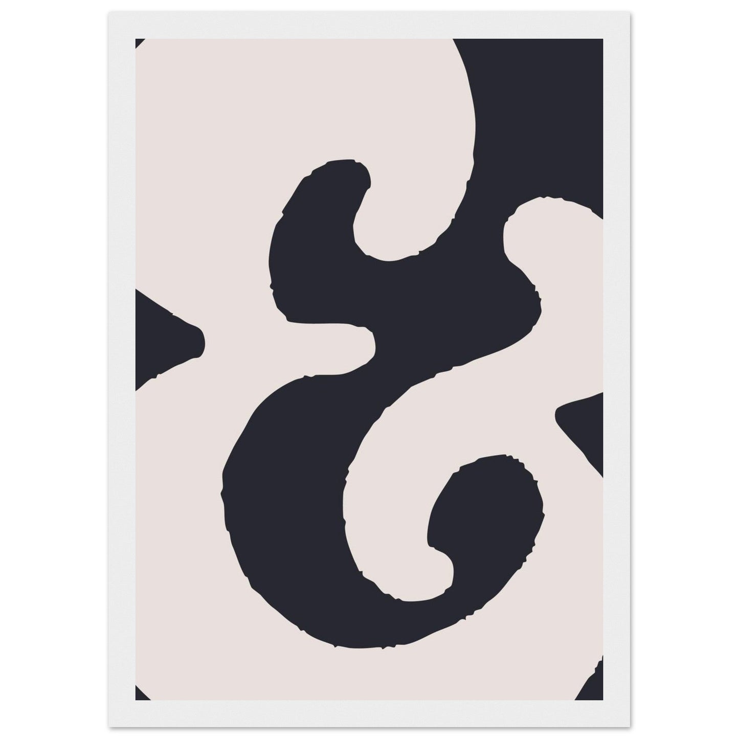 Sign '&' - Premium Matte Paper Wooden Framed Poster