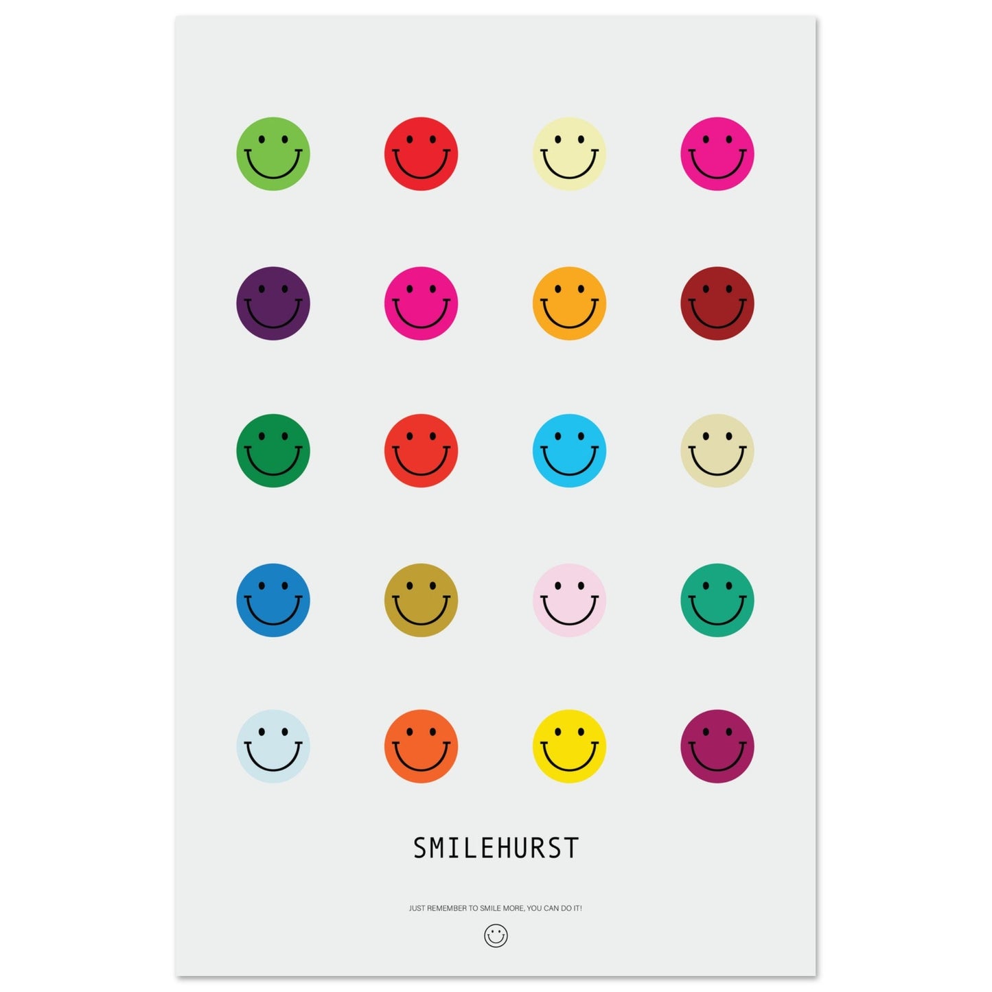 Colours 'Smilehirst' - Premium Matte Paper Poster