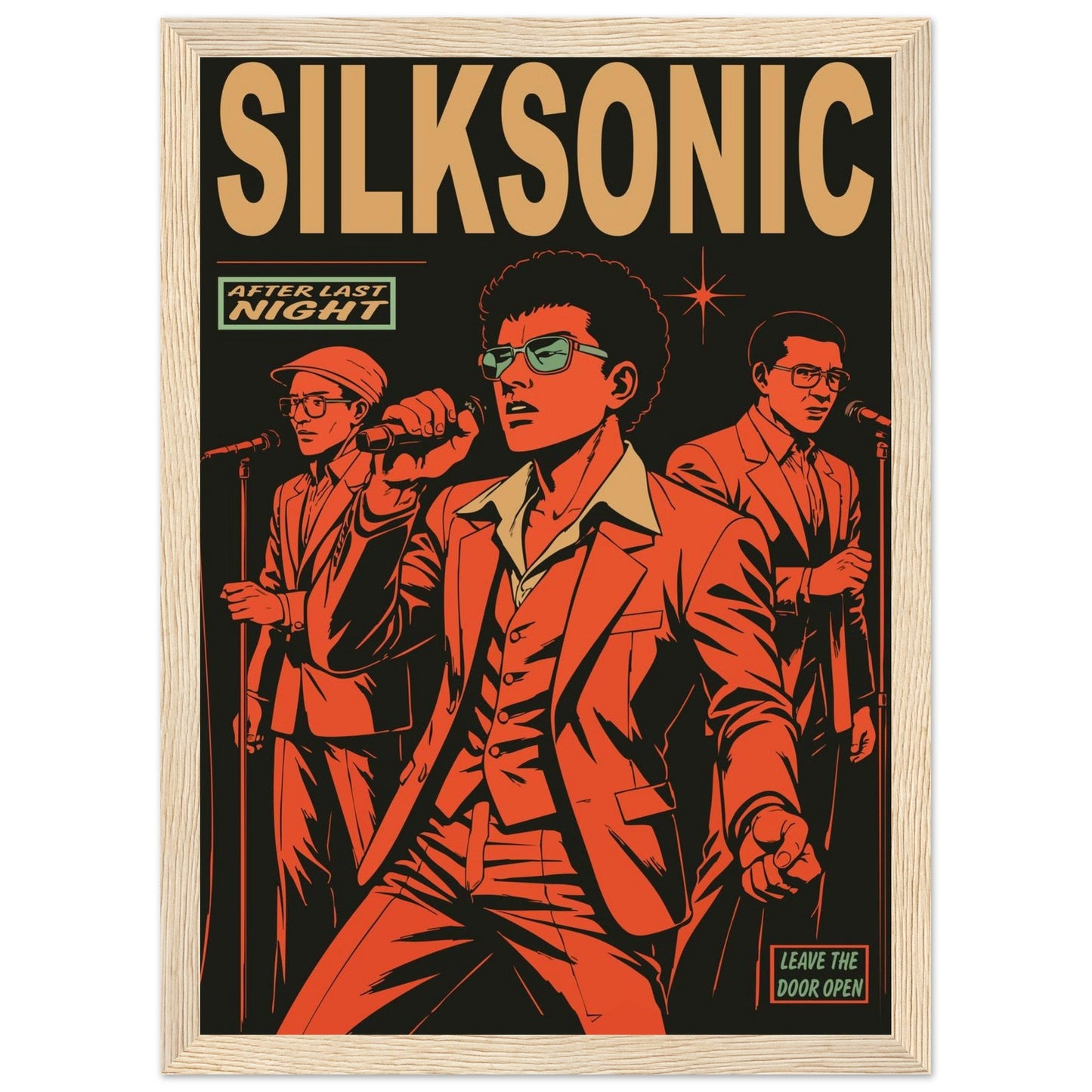Silksonic Funk - Premium Matte Paper Wooden Framed Poster