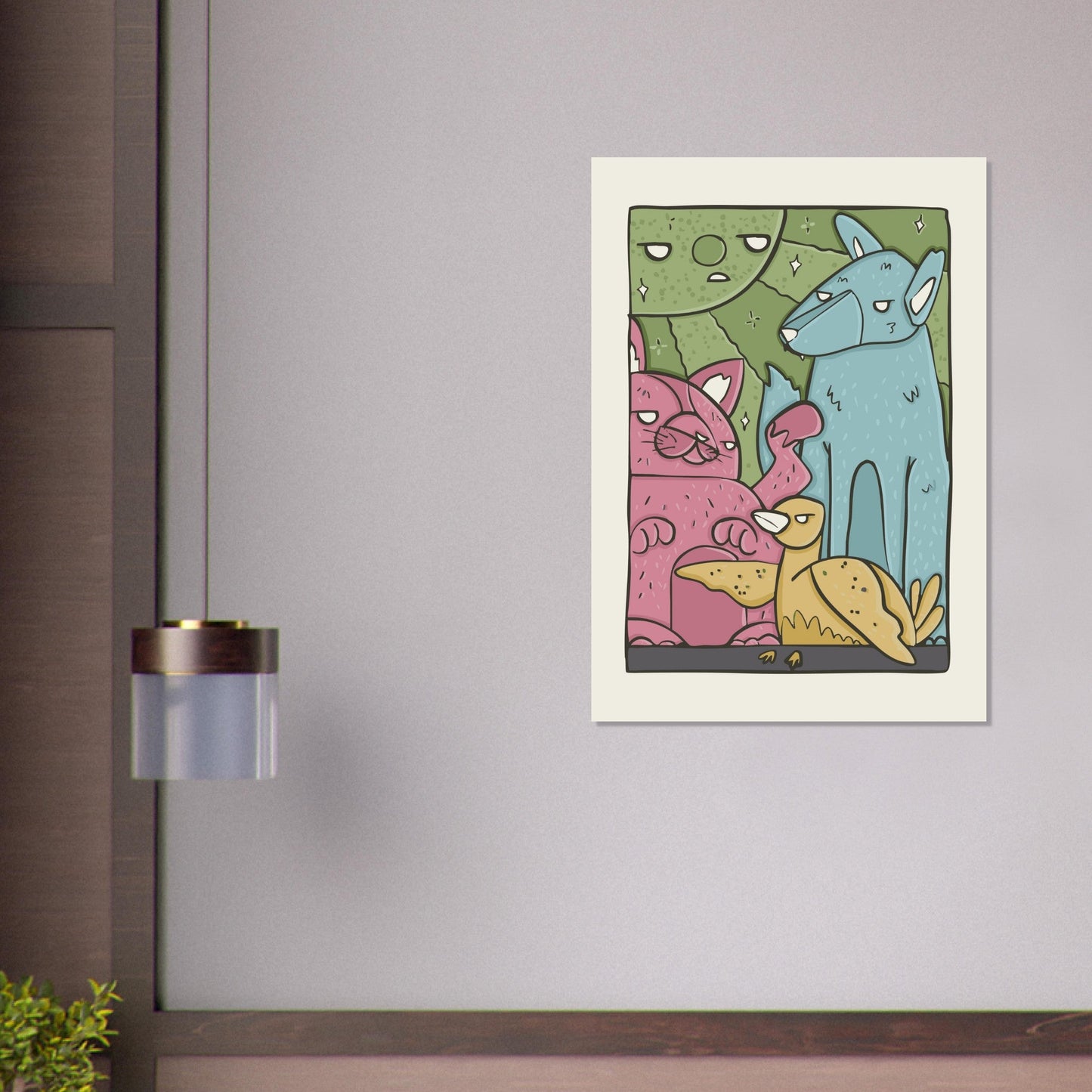 Animals 'The Crew' - Premium Matte Paper Poster