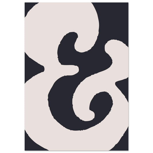 Sign '&' - Premium Matte Paper Poster