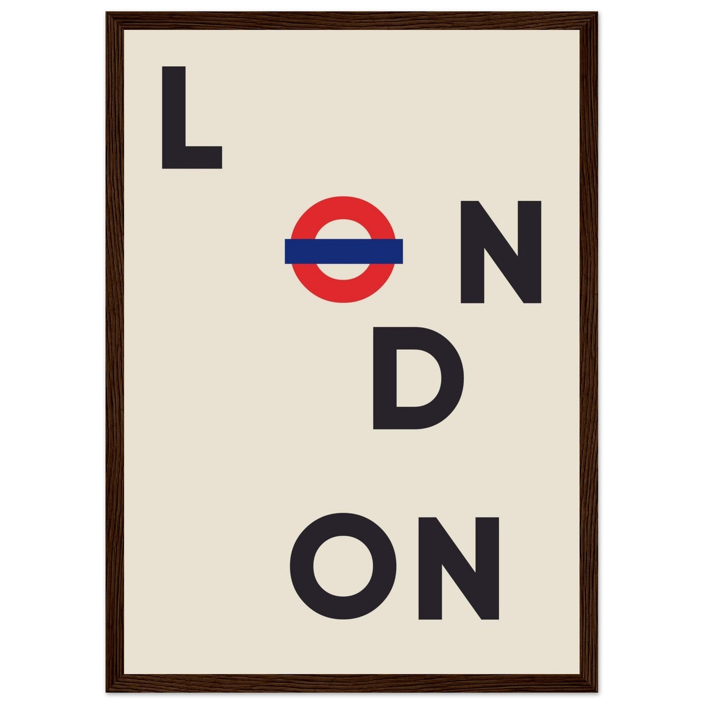 Cities/ Places 'London' - Premium Matte Paper Wooden Framed Poster