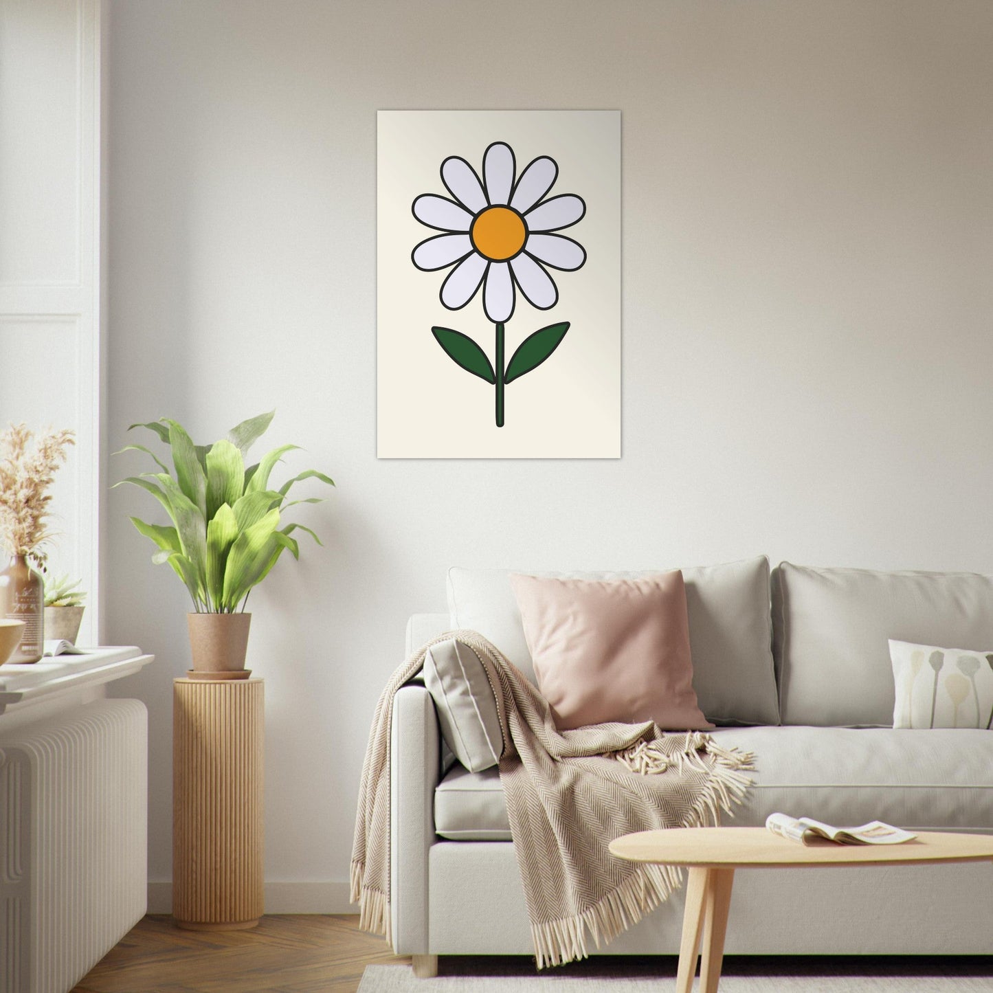 Daisy Flower - Premium Matte Paper Poster