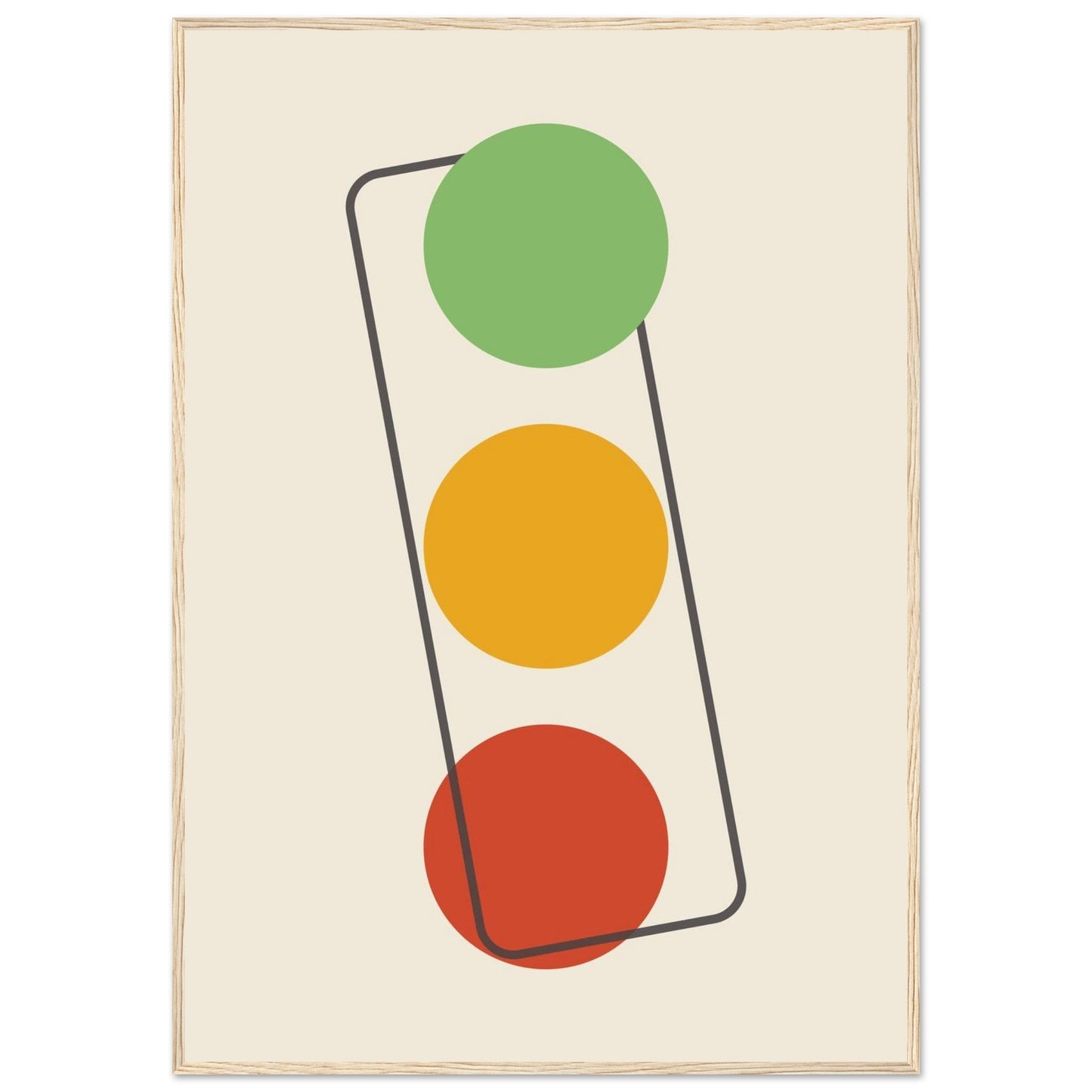 Sign 'The Lights' - Premium Matte Paper Wooden Framed Poster