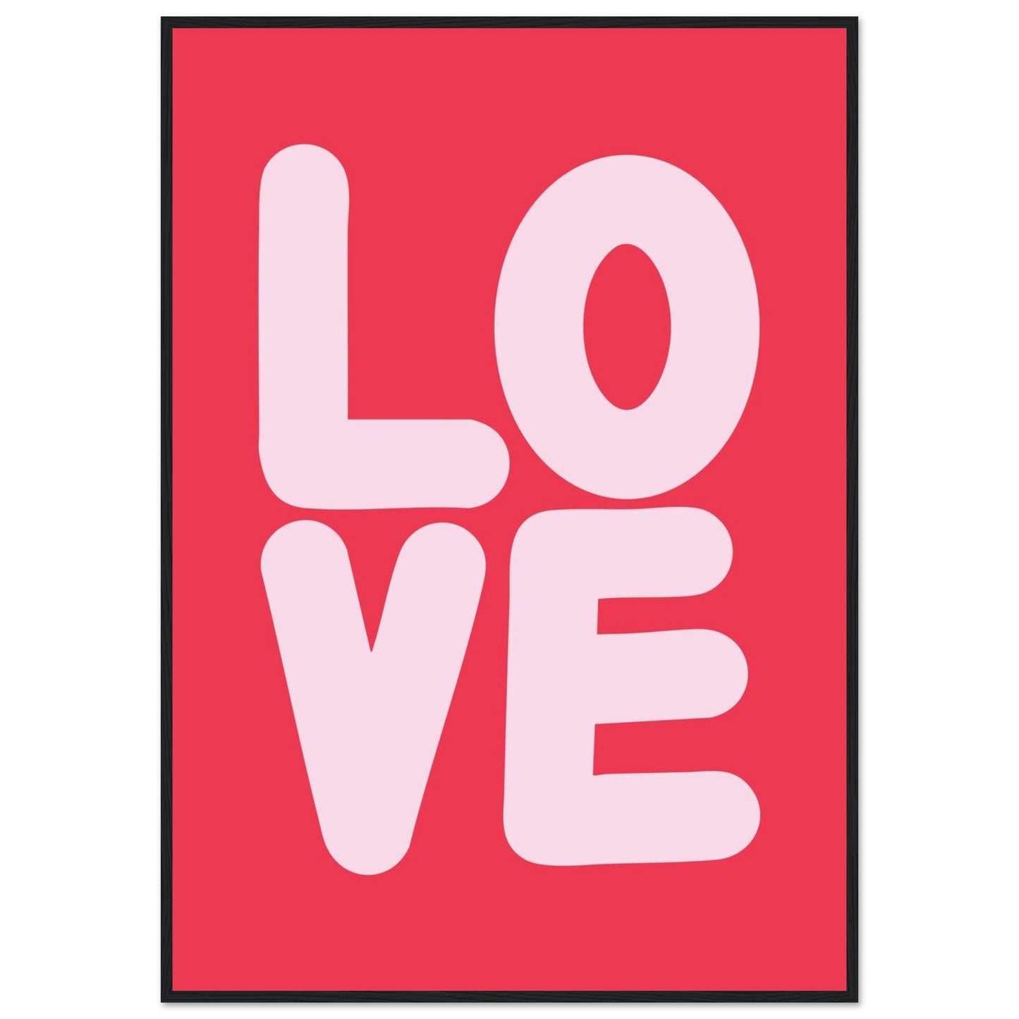 Sign 'Love' - Premium Matte Paper Wooden Framed Poster