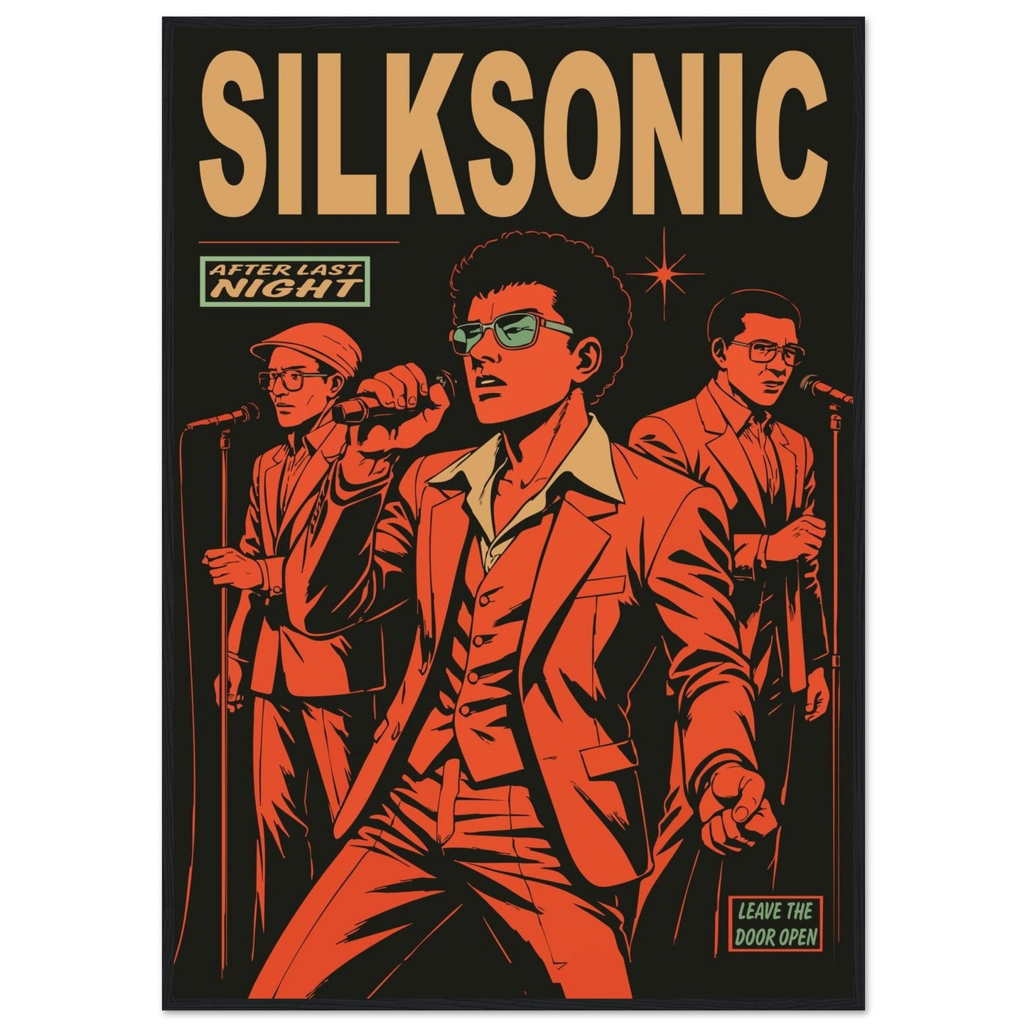 Silksonic Funk - Premium Matte Paper Wooden Framed Poster
