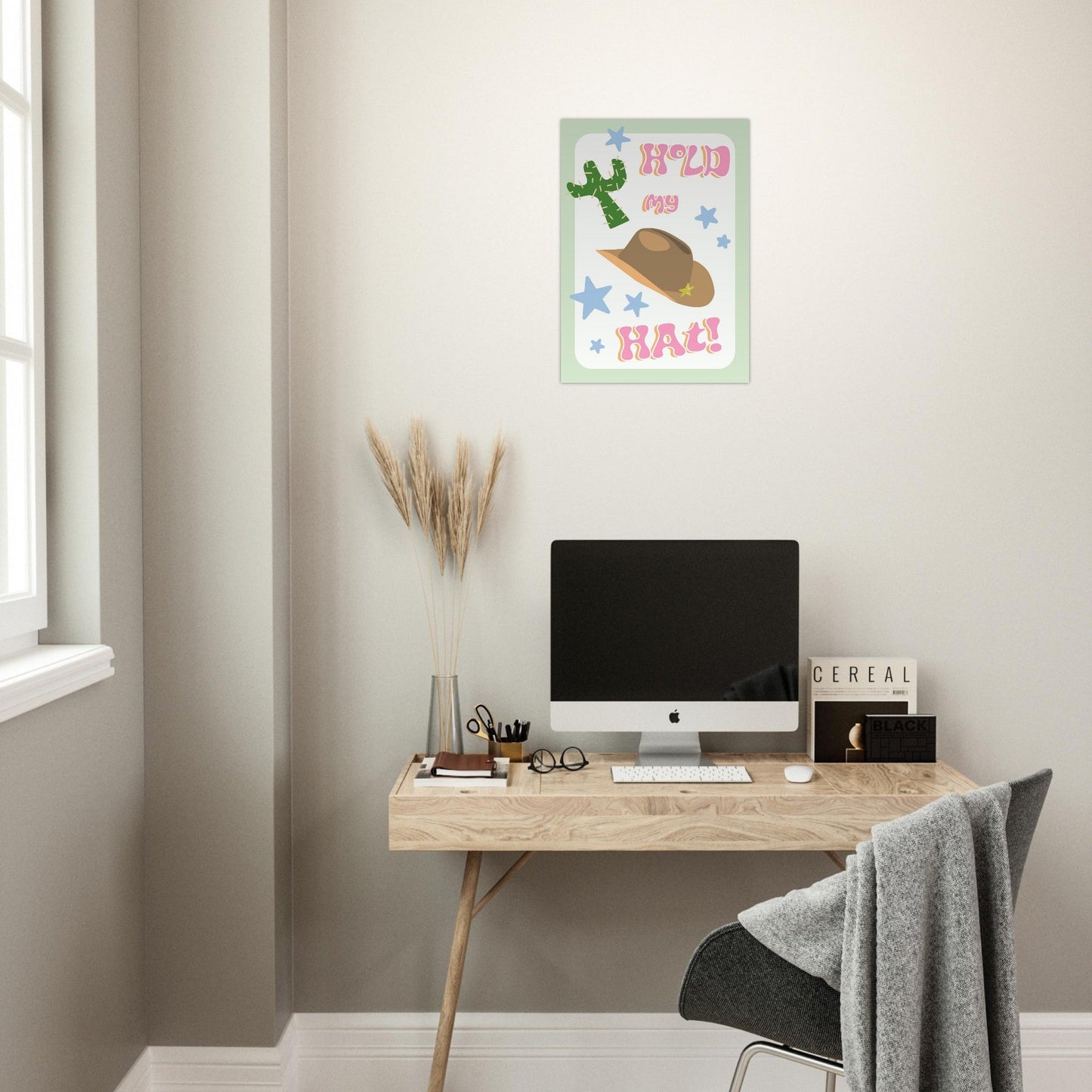 Groovy 'Hold My Hat' - Premium Matte Paper Poster