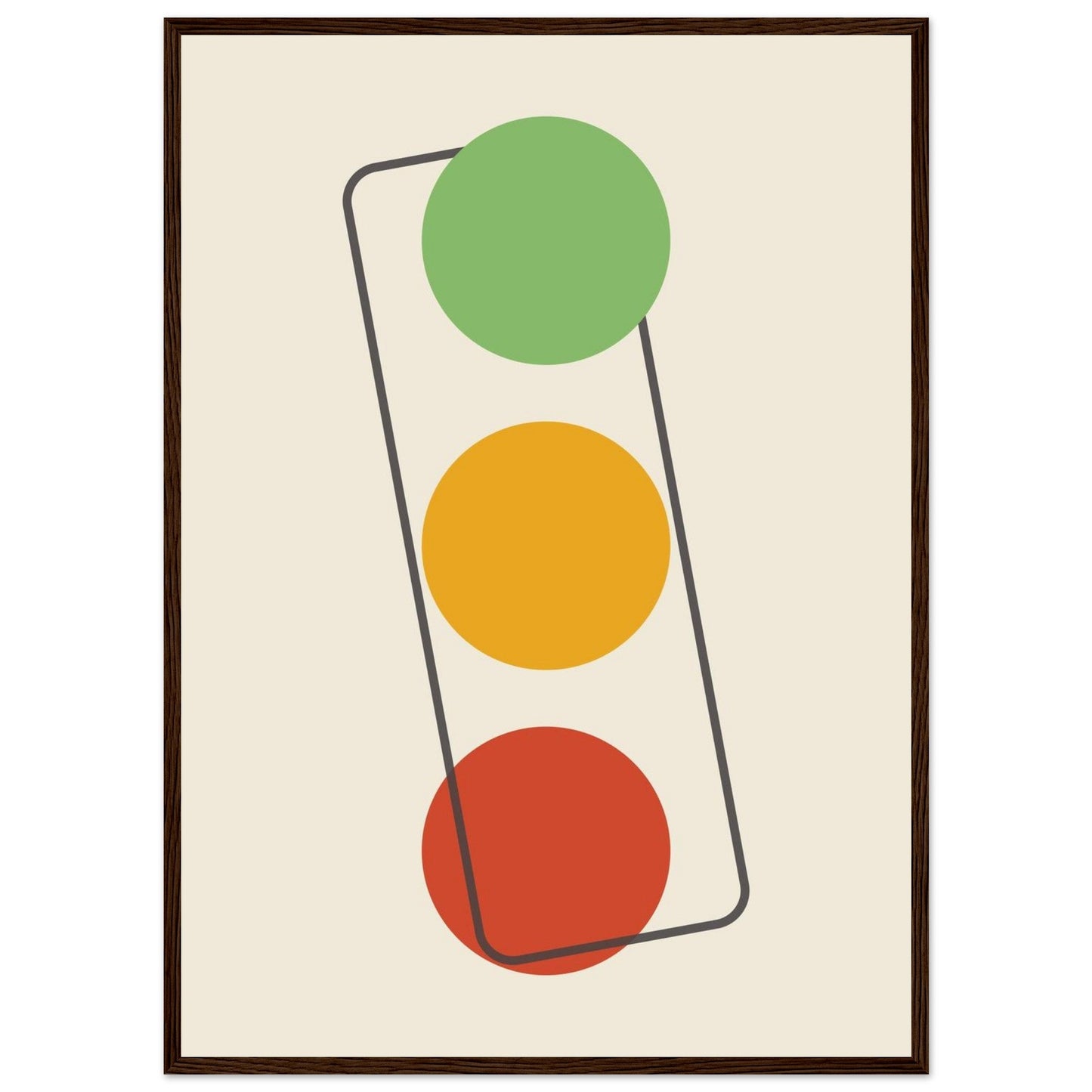 Sign 'The Lights' - Premium Matte Paper Wooden Framed Poster