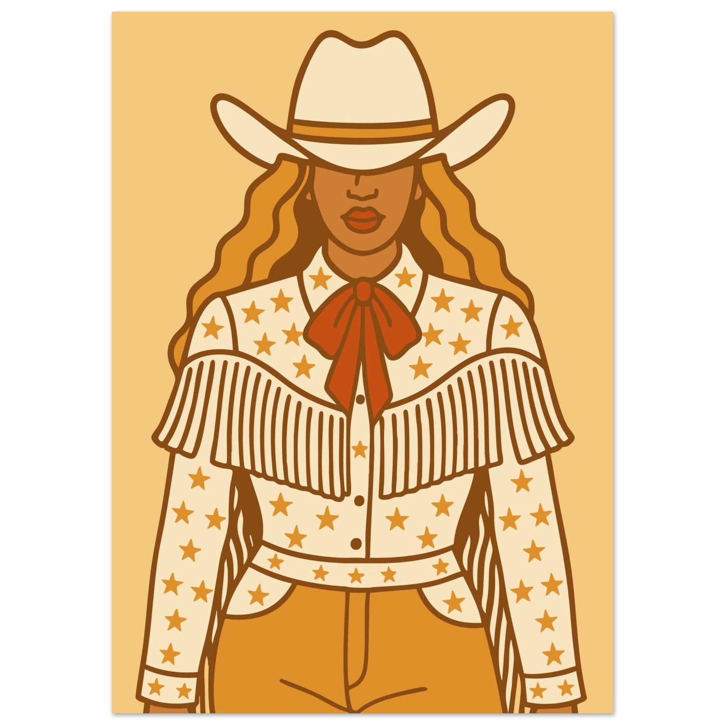 Cowboy 'B' - Premium Matte Paper Poster