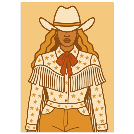 Cowboy 'B' - Premium Matte Paper Poster