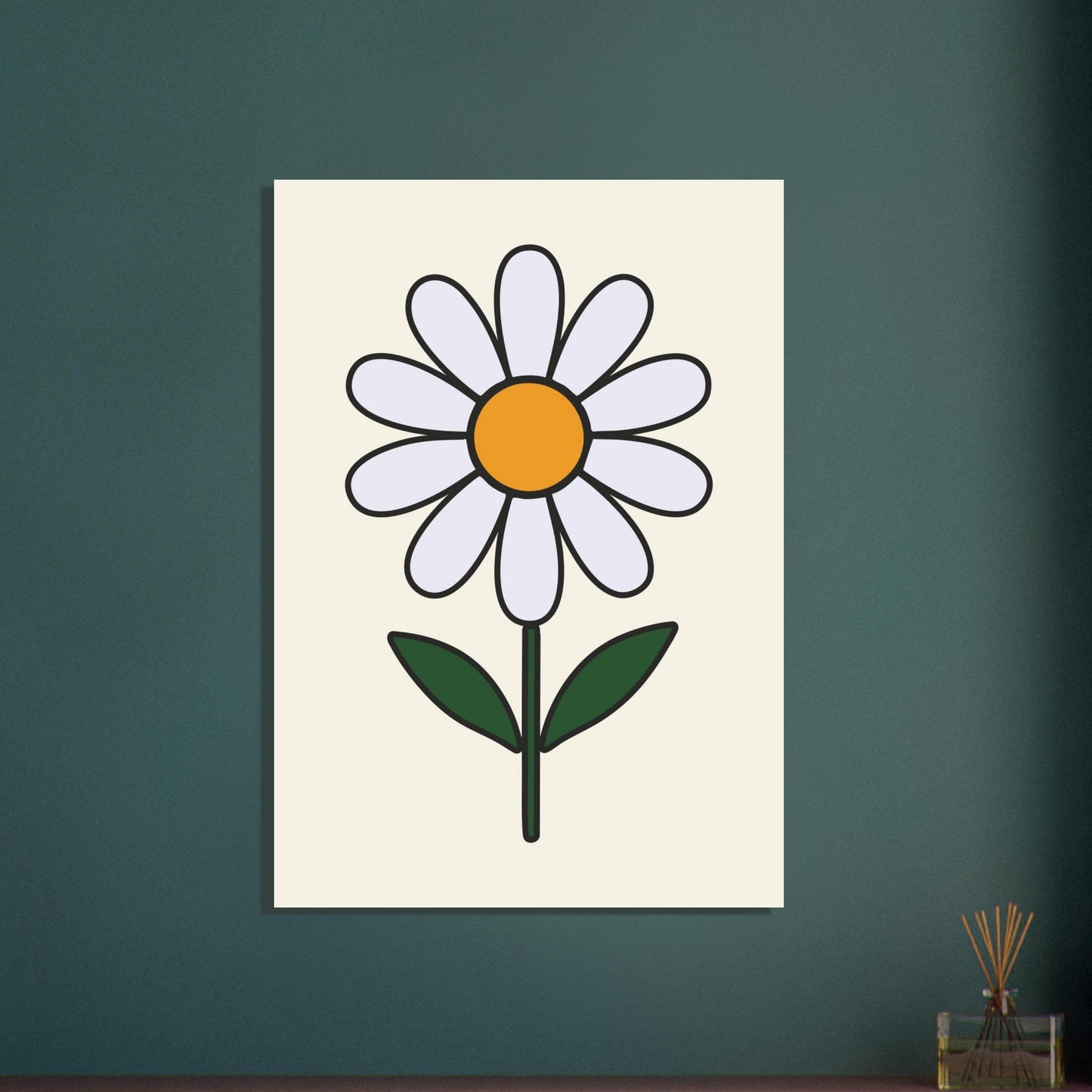 Daisy Flower - Premium Matte Paper Poster