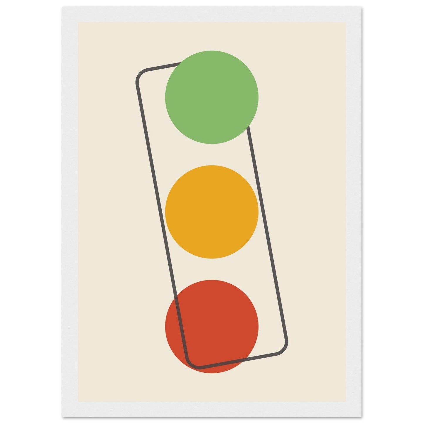 Sign 'The Lights' - Premium Matte Paper Wooden Framed Poster