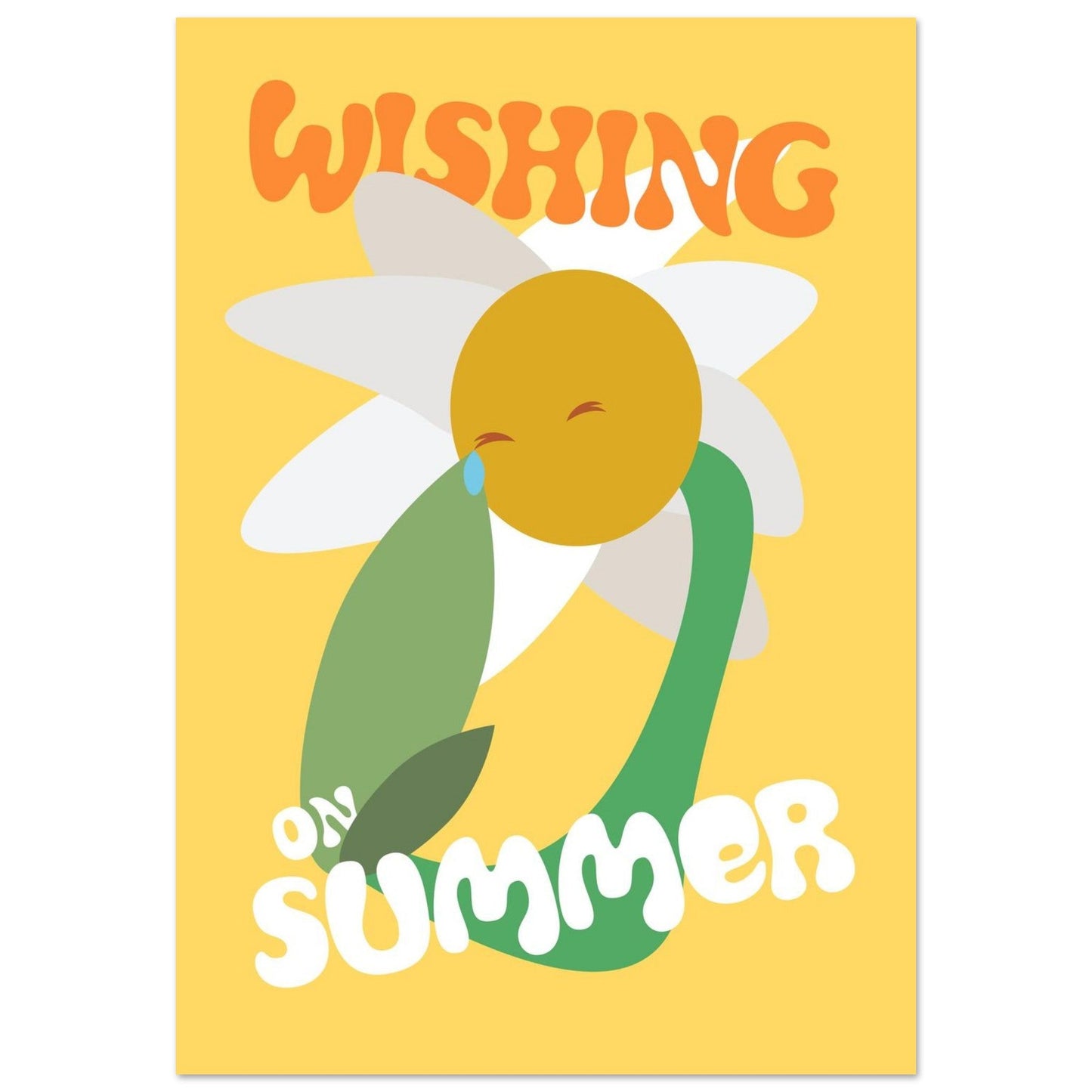 Flowers 'Wishing on Summer' - Premium Matte Paper Poster